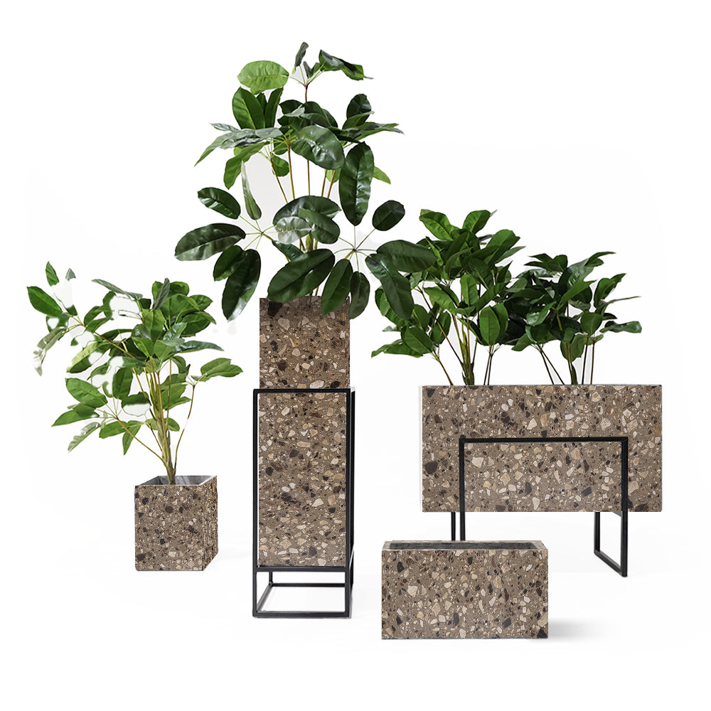 Terrazzo Planter Box 307-N0272 -  Planter Boxes - ebarza Furniture UAE | Shop Modern Furniture in Abu Dhabi & Dubai - مفروشات ايبازرا في الامارات | تسوق اثاث عصري وديكورات مميزة في دبي وابوظبي