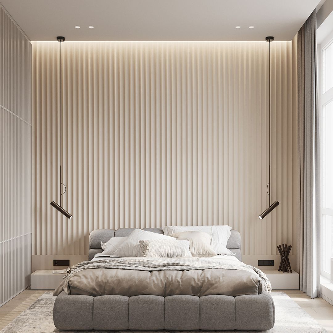 12*300 cm WPC CURVED DECORATION PANEL BB STITCHING H205-CURVED - Wall Panels - ebarza Furniture UAE | Shop Modern Furniture in Abu Dhabi & Dubai - مفروشات ايبازرا في الامارات | تسوق اثاث عصري وديكورات مميزة في دبي وابوظبي