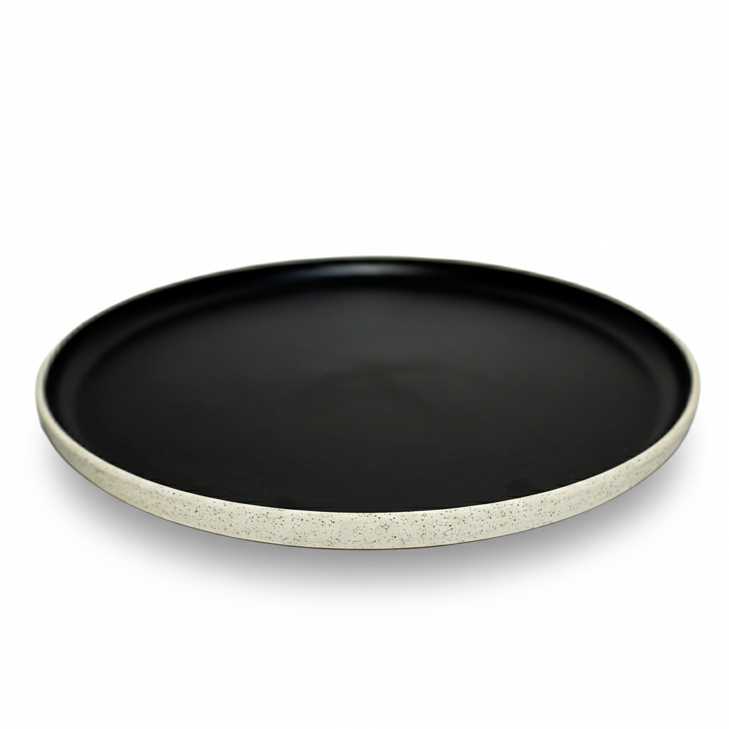 Asian Zen ceramic Plate E800-P-08253 12 - Plates - ebarza Furniture UAE | Shop Modern Furniture in Abu Dhabi & Dubai - مفروشات ايبازرا في الامارات | تسوق اثاث عصري وديكورات مميزة في دبي وابوظبي