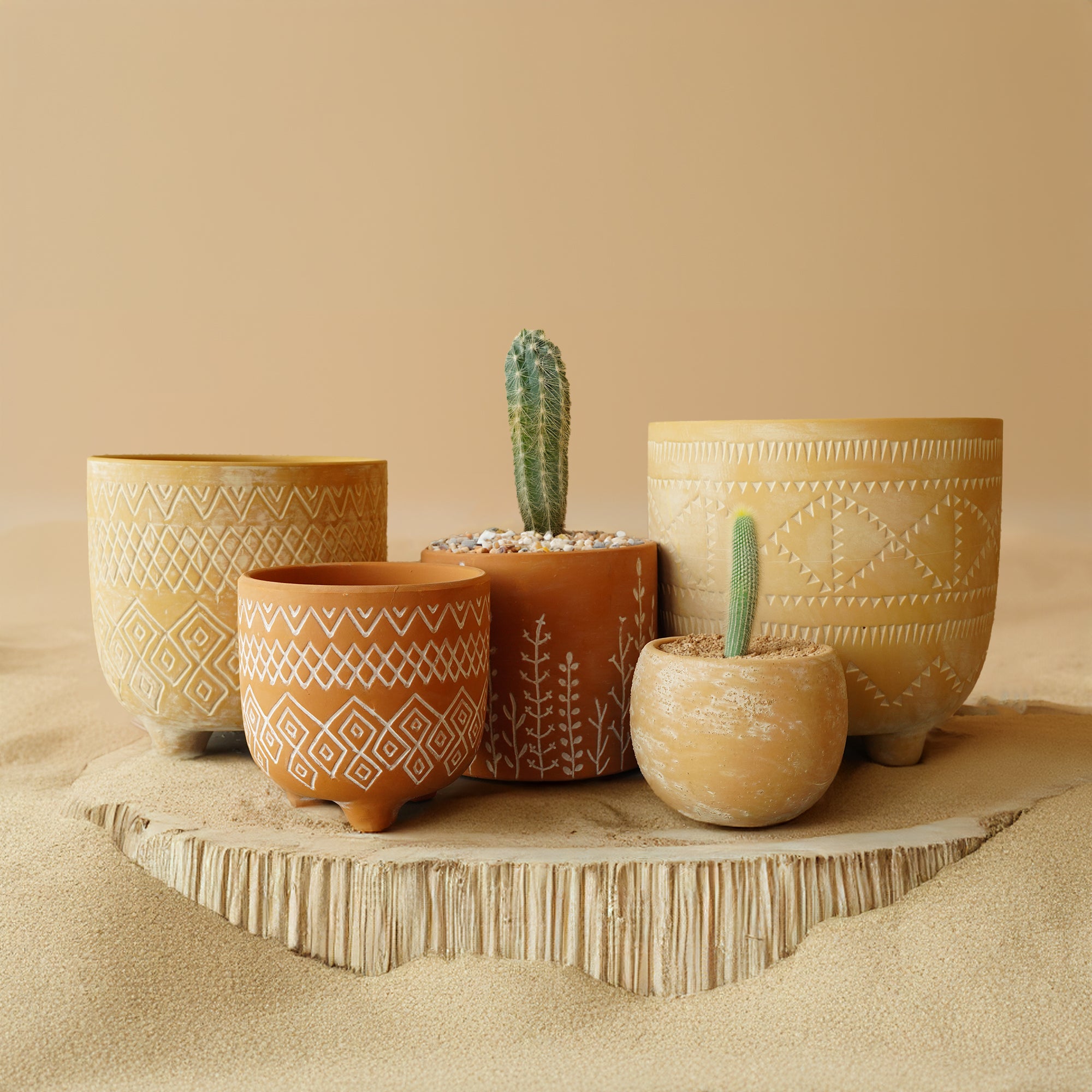 Terracotta Groove Outdoor/Indoor Planter Box WSCL 8085F-5 - Planter Boxes - ebarza Furniture UAE | Shop Modern Furniture in Abu Dhabi & Dubai - مفروشات ايبازرا في الامارات | تسوق اثاث عصري وديكورات مميزة في دبي وابوظبي