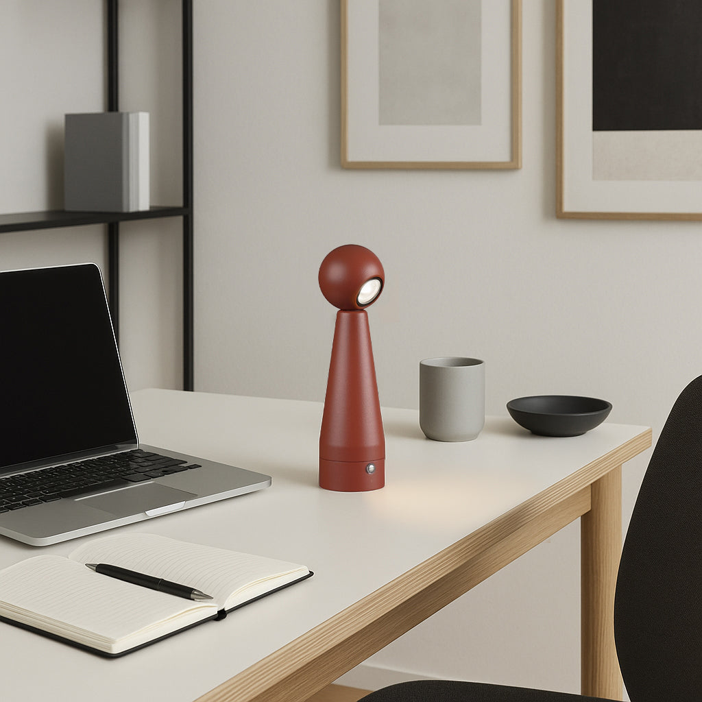 Table Lamp LWN517-Sandy Red - Desk/table Lamps - ebarza Furniture UAE | Shop Modern Furniture in Abu Dhabi & Dubai - مفروشات ايبازرا في الامارات | تسوق اثاث عصري وديكورات مميزة في دبي وابوظبي