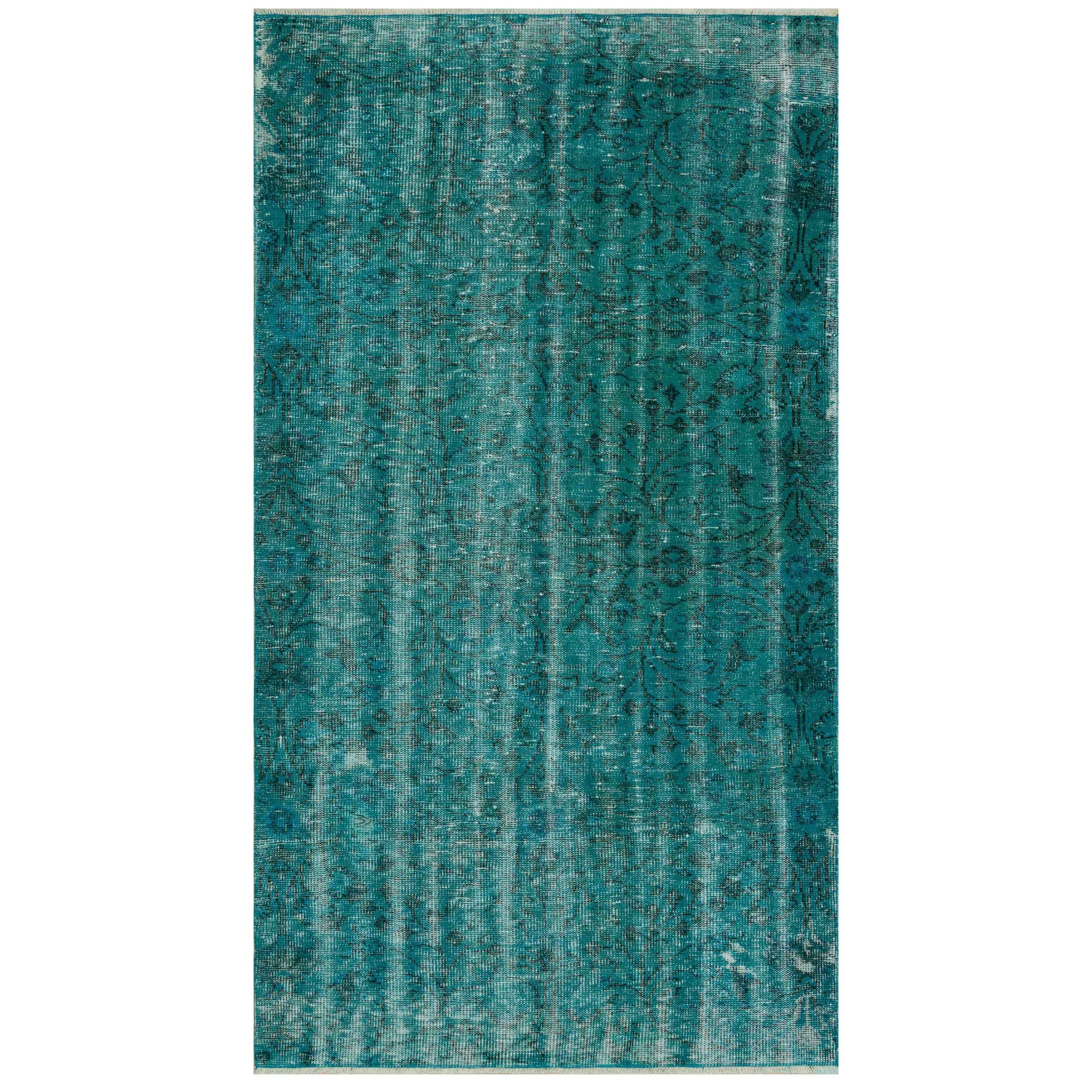 133 X 241 Cm Anatolian Hand Knotted Carpet Vintage Style 7357 -  Rugs - ebarza Furniture UAE | Shop Modern Furniture in Abu Dhabi & Dubai - مفروشات ايبازرا في الامارات | تسوق اثاث عصري وديكورات مميزة في دبي وابوظبي