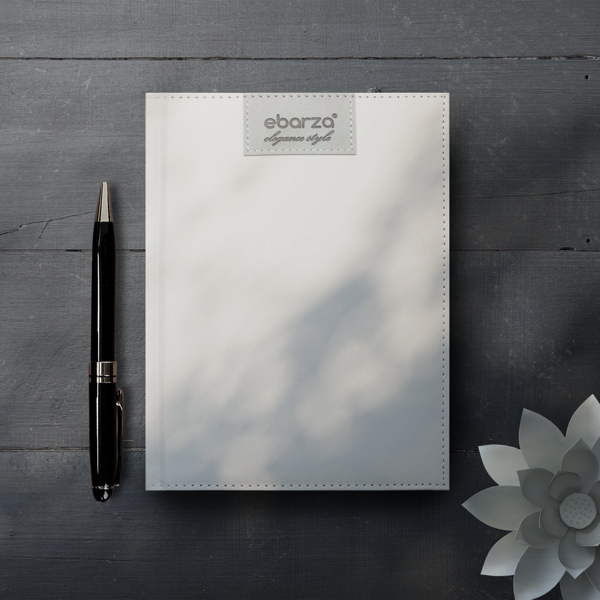 ebarza Elegance Style Logo Diary/Book 25-53 - Beige - Decorative Books & Magazines - ebarza Furniture UAE | Shop Modern Furniture in Abu Dhabi & Dubai - مفروشات ايبازرا في الامارات | تسوق اثاث عصري وديكورات مميزة في دبي وابوظبي