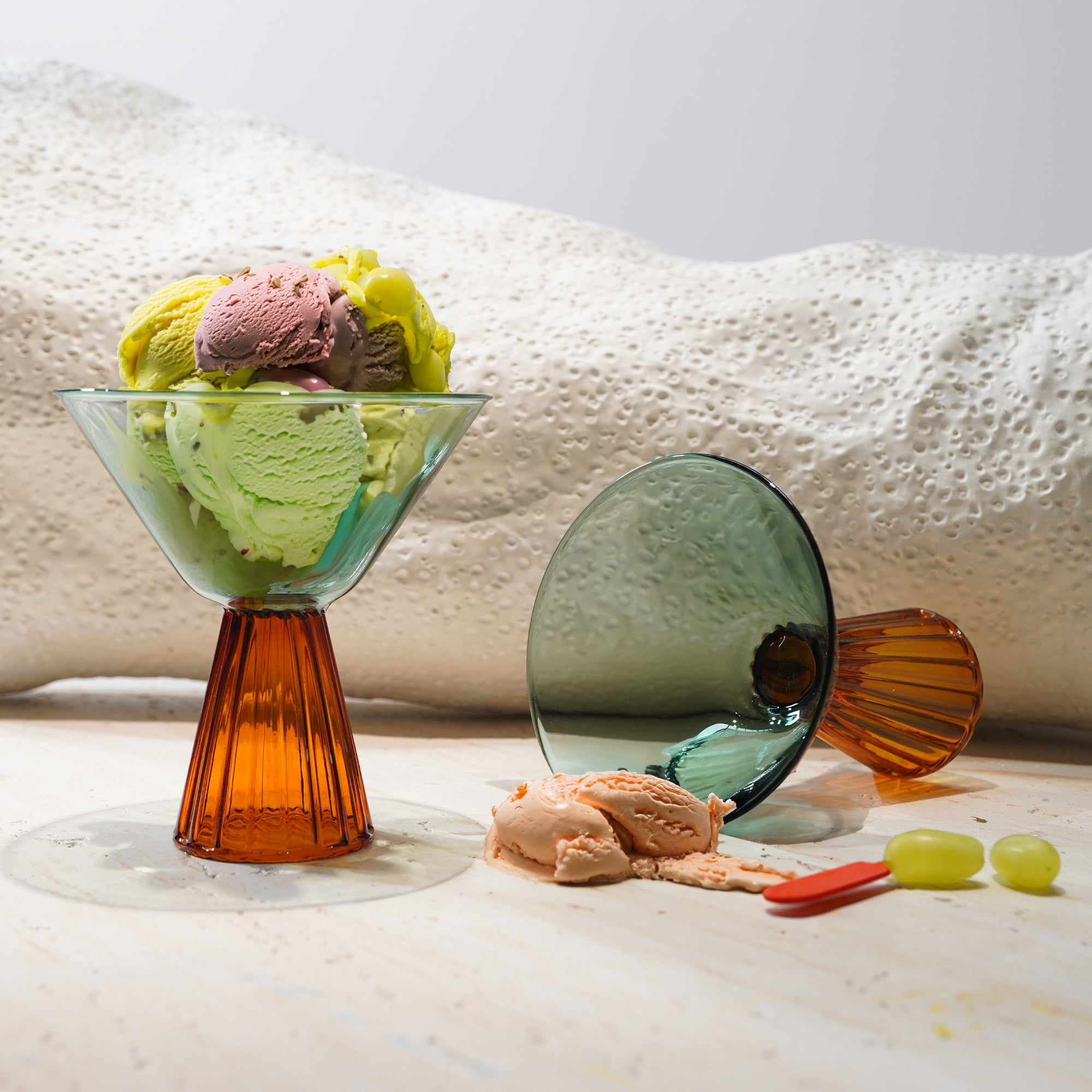 Two Tone Cocktail Glass 150ml 23773D -  Drinkware - ebarza Furniture UAE | Shop Modern Furniture in Abu Dhabi & Dubai - مفروشات ايبازرا في الامارات | تسوق اثاث عصري وديكورات مميزة في دبي وابوظبي