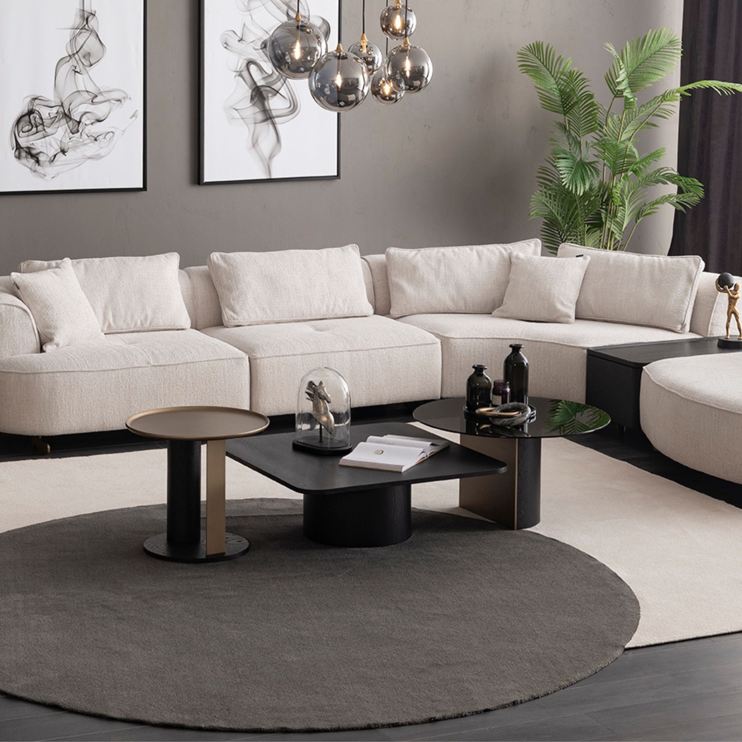 Grande Side Table ORXGRND-ST55 -  Side Tables - ebarza Furniture UAE | Shop Modern Furniture in Abu Dhabi & Dubai - مفروشات ايبازرا في الامارات | تسوق اثاث عصري وديكورات مميزة في دبي وابوظبي