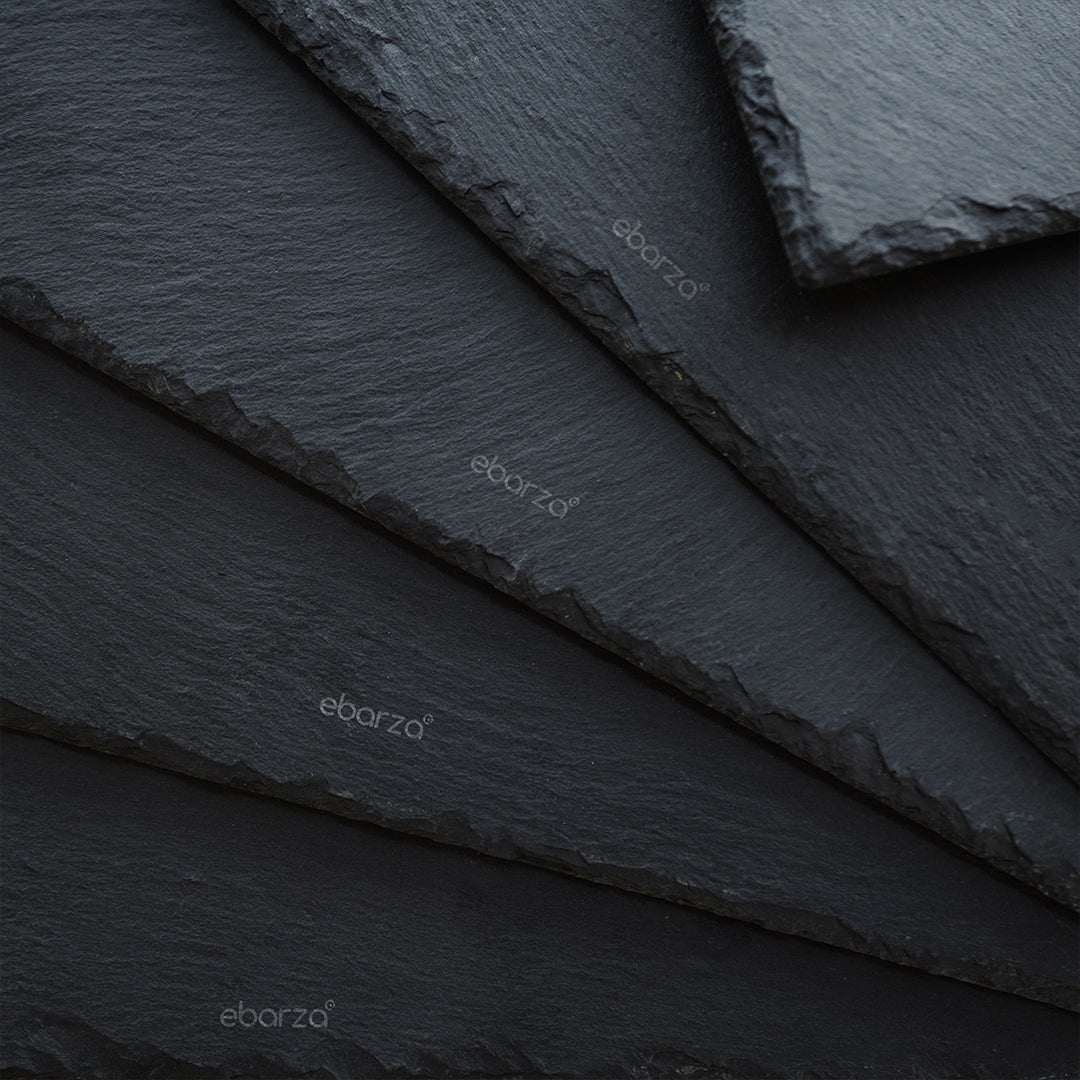 Slate Serving Board Rough Chipped Edges 30x30cm - CKPL3030B - Trays - ebarza Furniture UAE | Shop Modern Furniture in Abu Dhabi & Dubai - مفروشات ايبازرا في الامارات | تسوق اثاث عصري وديكورات مميزة في دبي وابوظبي