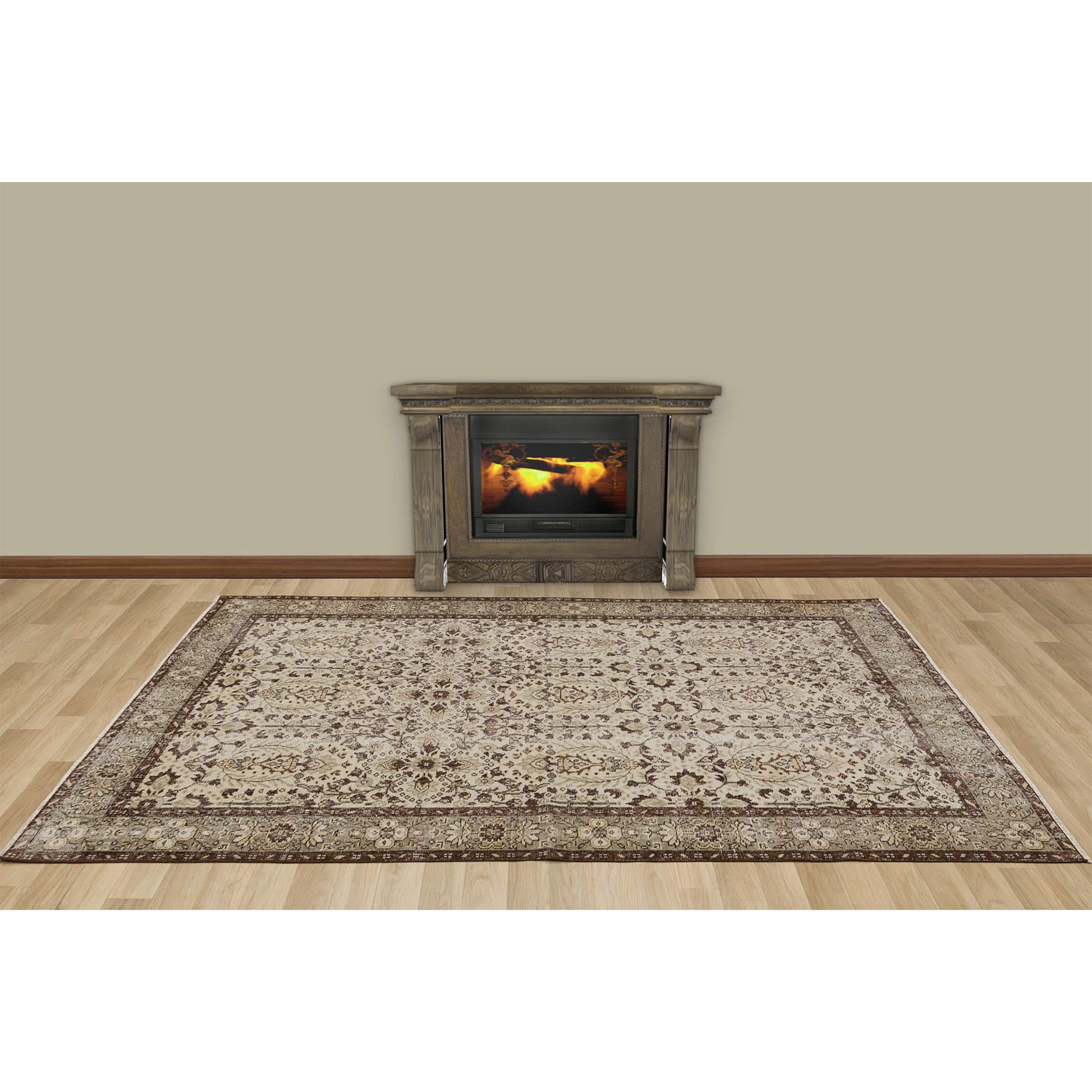 153 X 267 Anatolian Hand Knotted Carpet Vintage Style 7528 - Rugs - ebarza Furniture UAE | Shop Modern Furniture in Abu Dhabi & Dubai - مفروشات ايبازرا في الامارات | تسوق اثاث عصري وديكورات مميزة في دبي وابوظبي