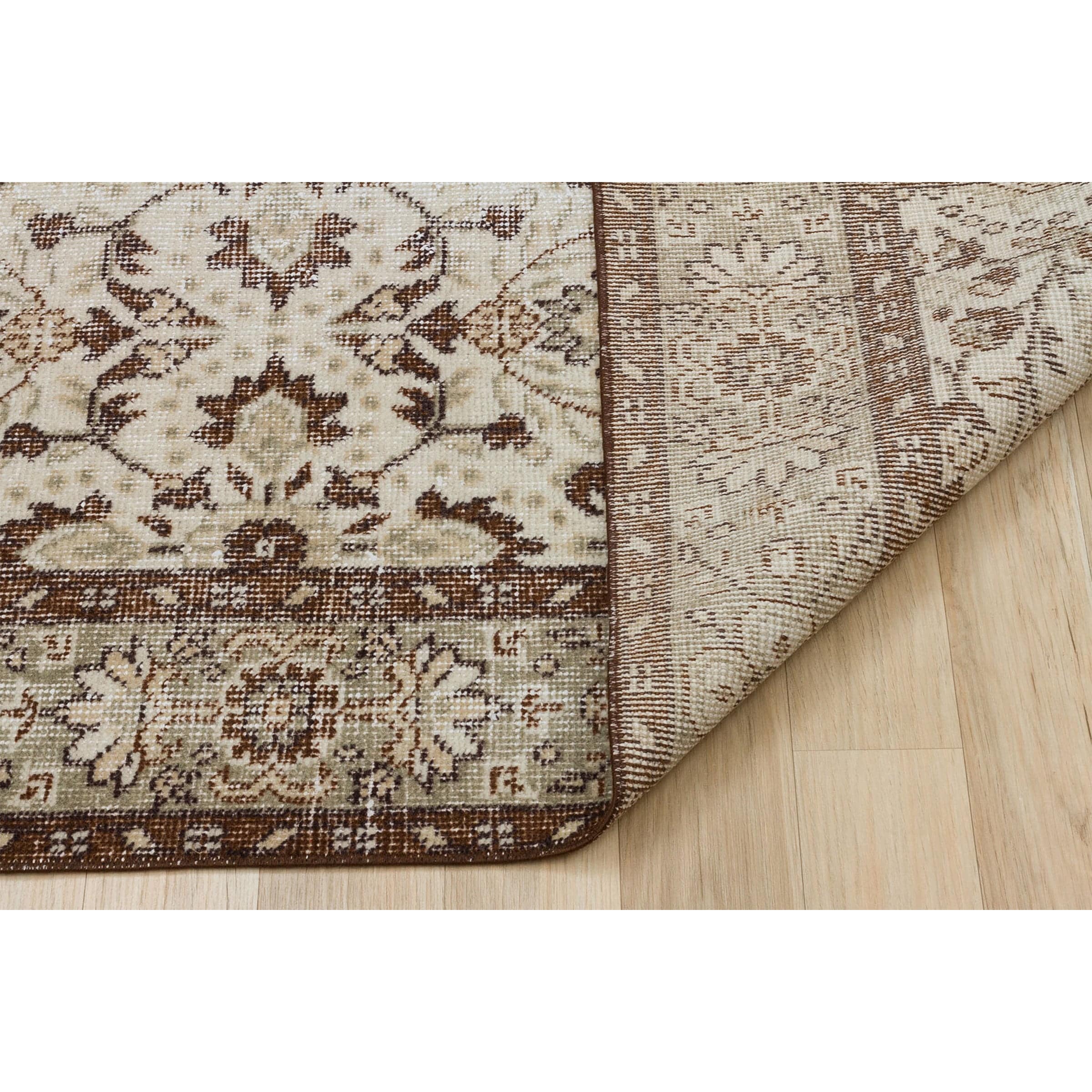 153 X 267 Anatolian Hand  Knotted Carpet Vintage Style 7528 -  Rugs - ebarza Furniture UAE | Shop Modern Furniture in Abu Dhabi & Dubai - مفروشات ايبازرا في الامارات | تسوق اثاث عصري وديكورات مميزة في دبي وابوظبي