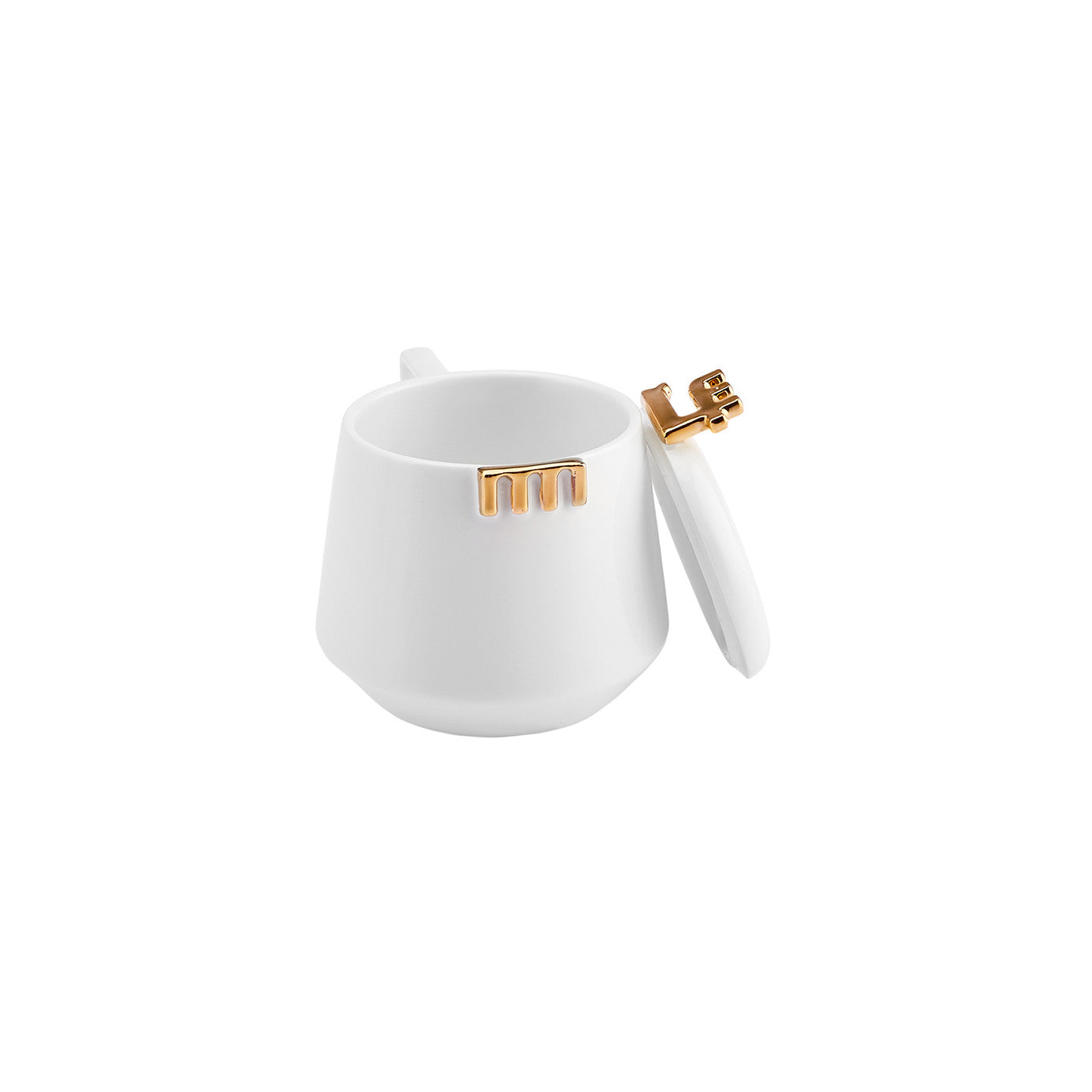 Karaca 50th Year Signature Collection White Mug with Lid 350 ml 153.03.05.0191 -  Mugs - ebarza Furniture UAE | Shop Modern Furniture in Abu Dhabi & Dubai - مفروشات ايبازرا في الامارات | تسوق اثاث عصري وديكورات مميزة في دبي وابوظبي