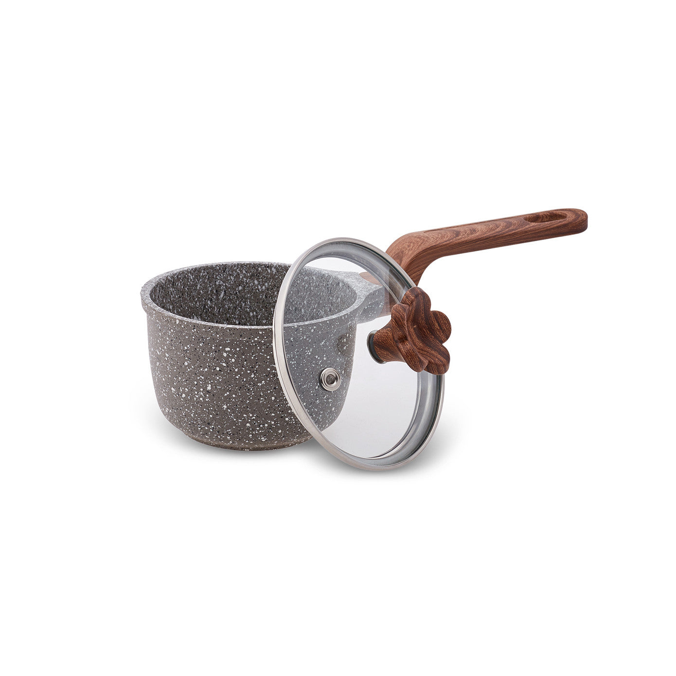 Karaca Dark Silver Biogranite Mini Saucepan 10 cm 153.03.08.0086 - Cookware Sets - ebarza Furniture UAE | Shop Modern Furniture in Abu Dhabi & Dubai - مفروشات ايبازرا في الامارات | تسوق اثاث عصري وديكورات مميزة في دبي وابوظبي