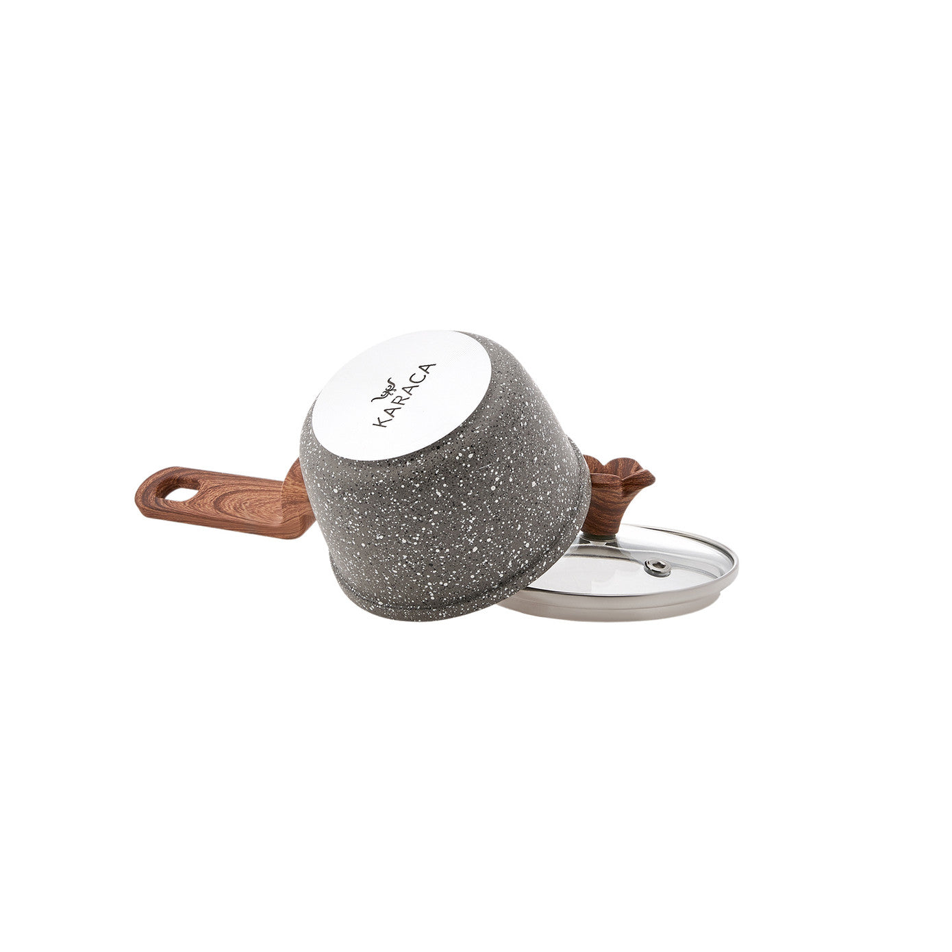Karaca Dark Silver Biogranite Mini Saucepan 10 cm 153.03.08.0086 - Cookware Sets - ebarza Furniture UAE | Shop Modern Furniture in Abu Dhabi & Dubai - مفروشات ايبازرا في الامارات | تسوق اثاث عصري وديكورات مميزة في دبي وابوظبي