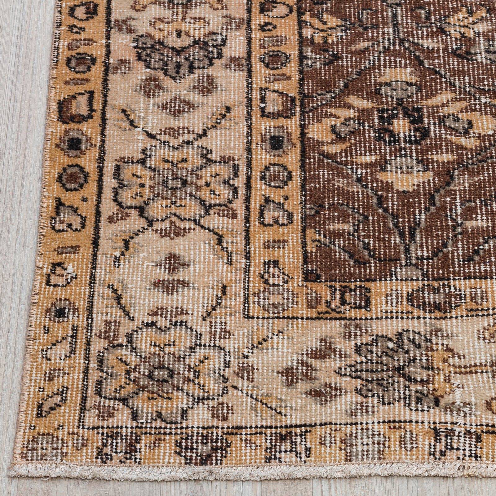 153X246 Cm Anatolian Hand Knotted Carpet Vintage Style 2550 -  Rugs - ebarza Furniture UAE | Shop Modern Furniture in Abu Dhabi & Dubai - مفروشات ايبازرا في الامارات | تسوق اثاث عصري وديكورات مميزة في دبي وابوظبي