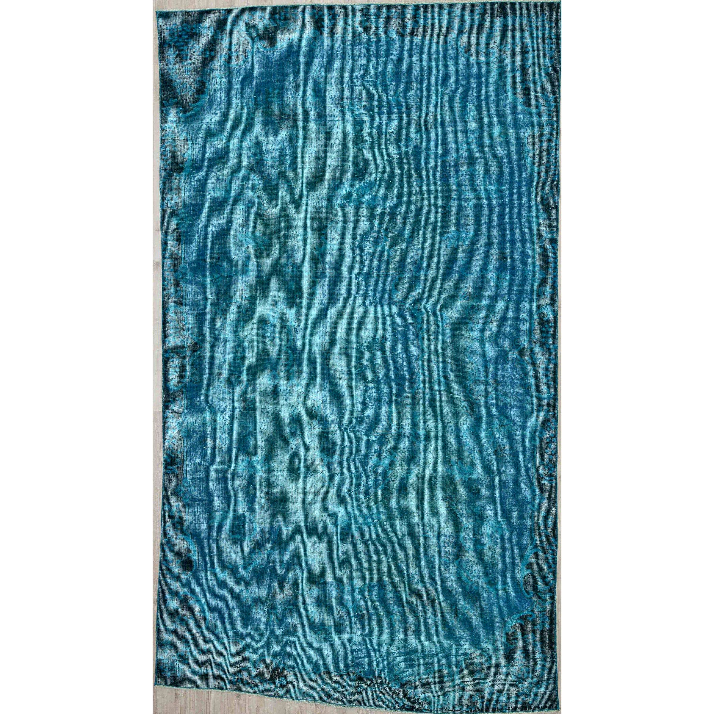 154 X 270 Anatolian Hand  Knotted Carpet Vintage Style 2608 -  Rugs - ebarza Furniture UAE | Shop Modern Furniture in Abu Dhabi & Dubai - مفروشات ايبازرا في الامارات | تسوق اثاث عصري وديكورات مميزة في دبي وابوظبي