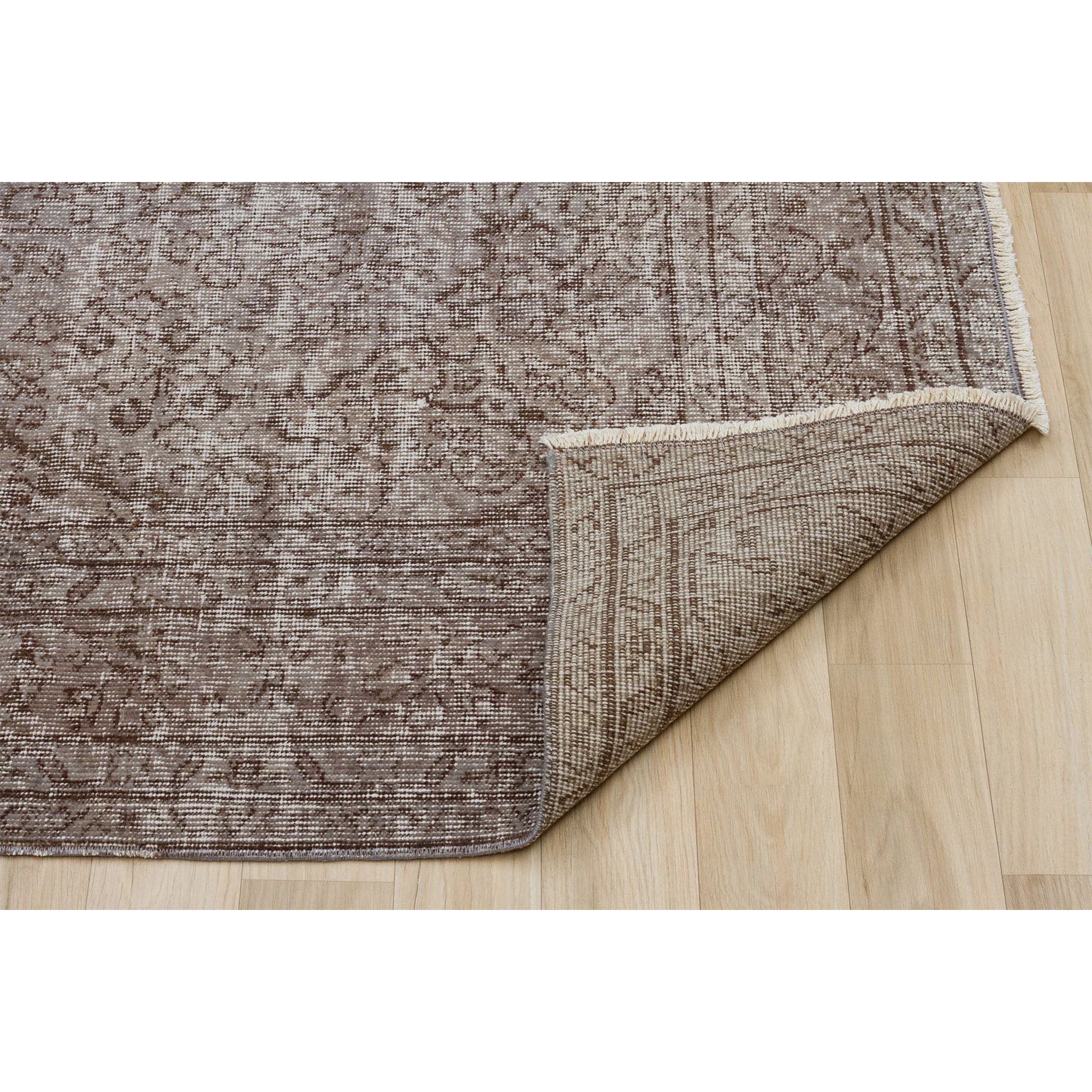 155 X 260 Anatolian Hand  Knotted Carpet Vintage Style 7192 -  Rugs - ebarza Furniture UAE | Shop Modern Furniture in Abu Dhabi & Dubai - مفروشات ايبازرا في الامارات | تسوق اثاث عصري وديكورات مميزة في دبي وابوظبي