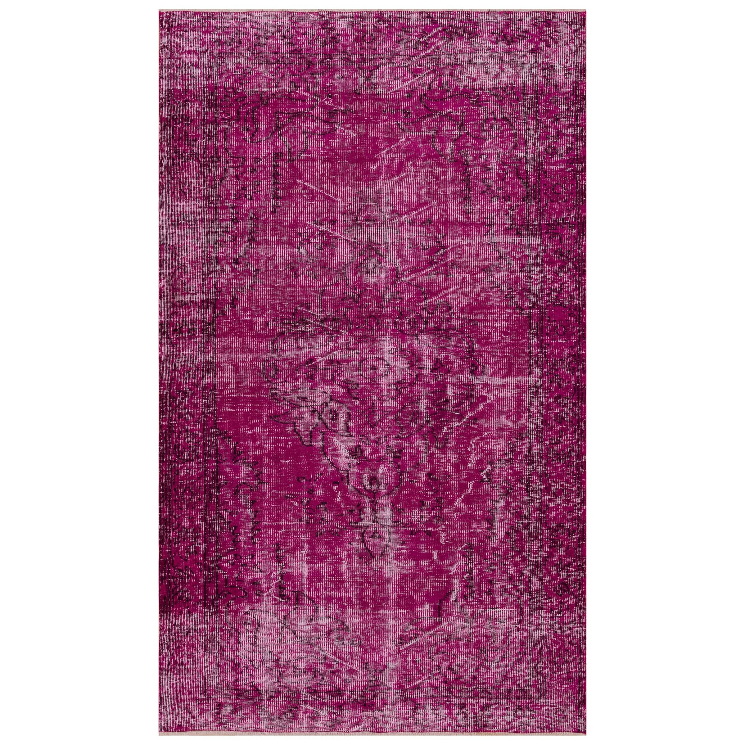 159 X 270 Anatolian Hand  Knotted Carpet Vintage Style 7049 -  Rugs - ebarza Furniture UAE | Shop Modern Furniture in Abu Dhabi & Dubai - مفروشات ايبازرا في الامارات | تسوق اثاث عصري وديكورات مميزة في دبي وابوظبي