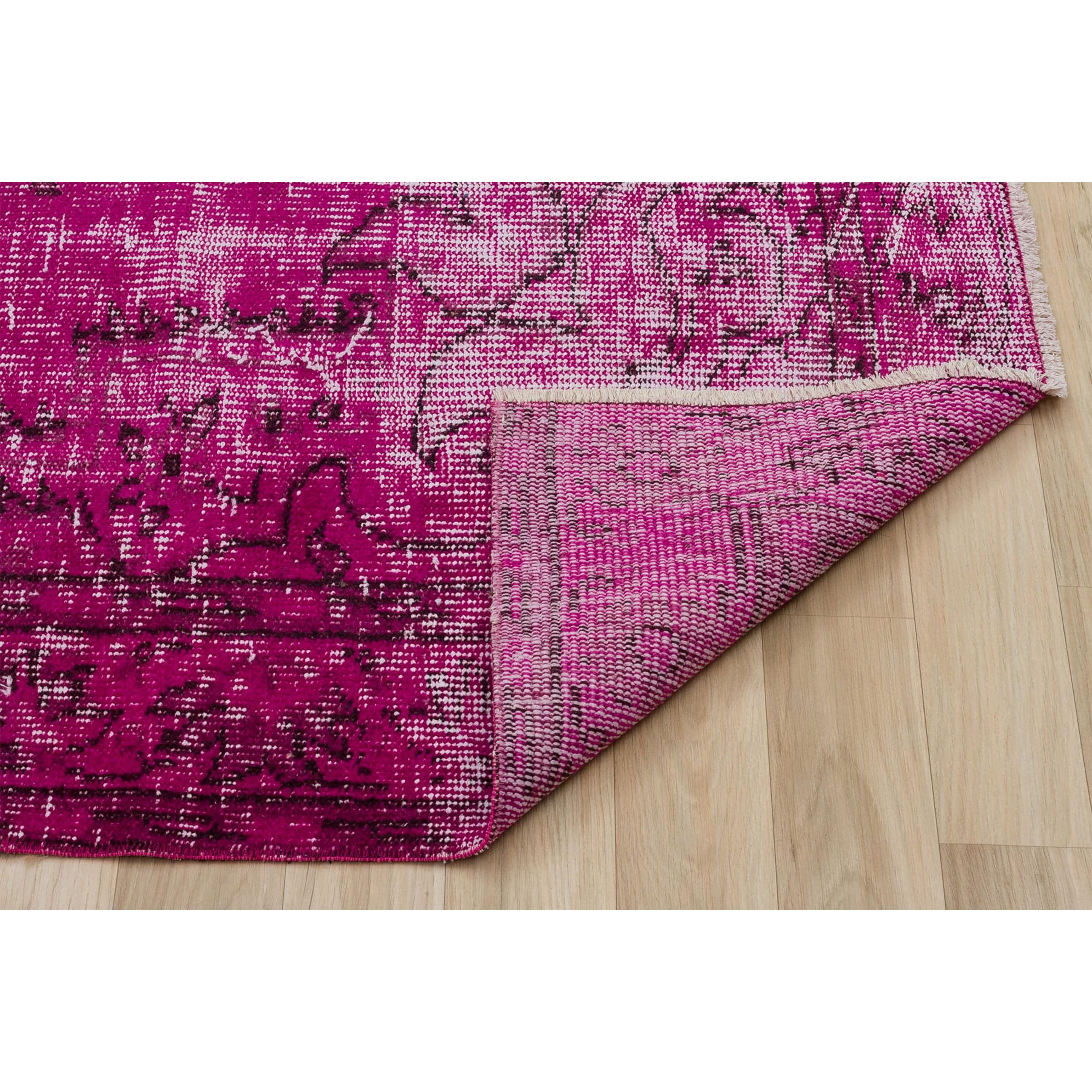 159 X 270 Anatolian Hand  Knotted Carpet Vintage Style 7049 -  Rugs - ebarza Furniture UAE | Shop Modern Furniture in Abu Dhabi & Dubai - مفروشات ايبازرا في الامارات | تسوق اثاث عصري وديكورات مميزة في دبي وابوظبي