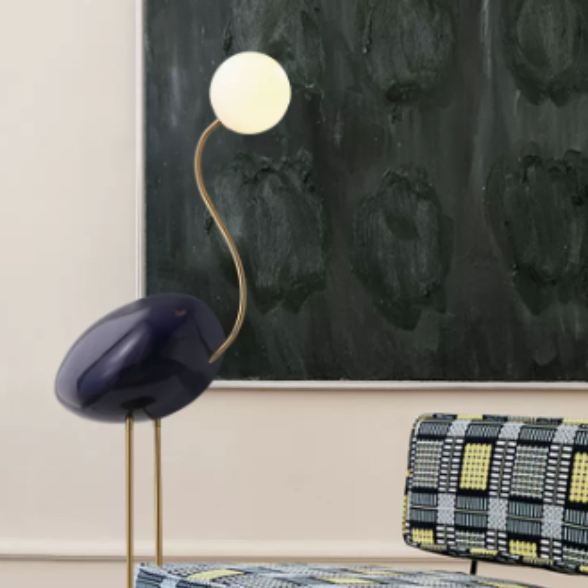 Display Item - Flamingo Floor Lamp black CY-LTD-1011-B Nakheel - DISPLAY ITEM - ebarza Furniture UAE | Shop Modern Furniture in Abu Dhabi & Dubai - مفروشات ايبازرا في الامارات | تسوق اثاث عصري وديكورات مميزة في دبي وابوظبي