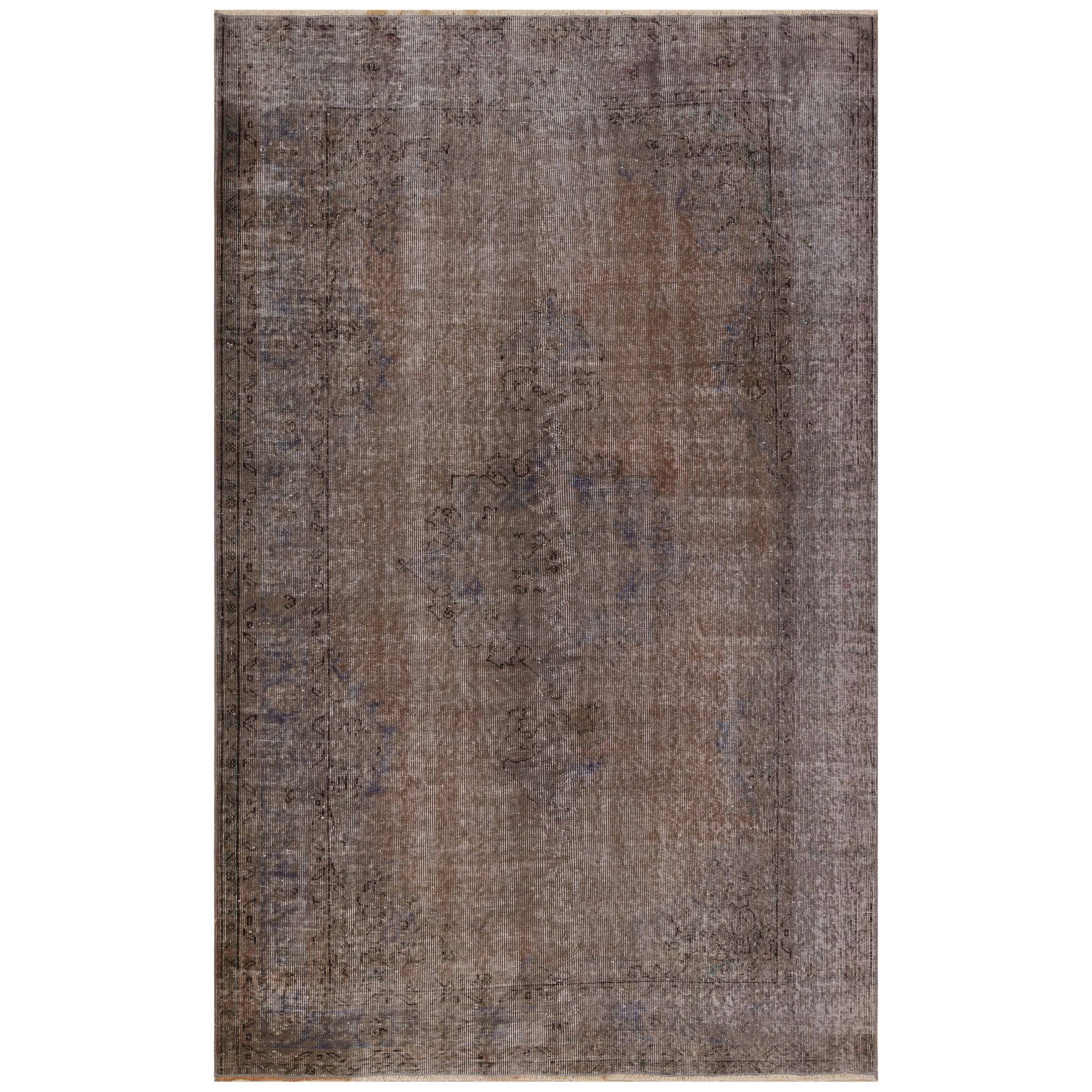 161 X 257 Anatolian Hand  Knotted Carpet Vintage Style 7267 -  Rugs - ebarza Furniture UAE | Shop Modern Furniture in Abu Dhabi & Dubai - مفروشات ايبازرا في الامارات | تسوق اثاث عصري وديكورات مميزة في دبي وابوظبي