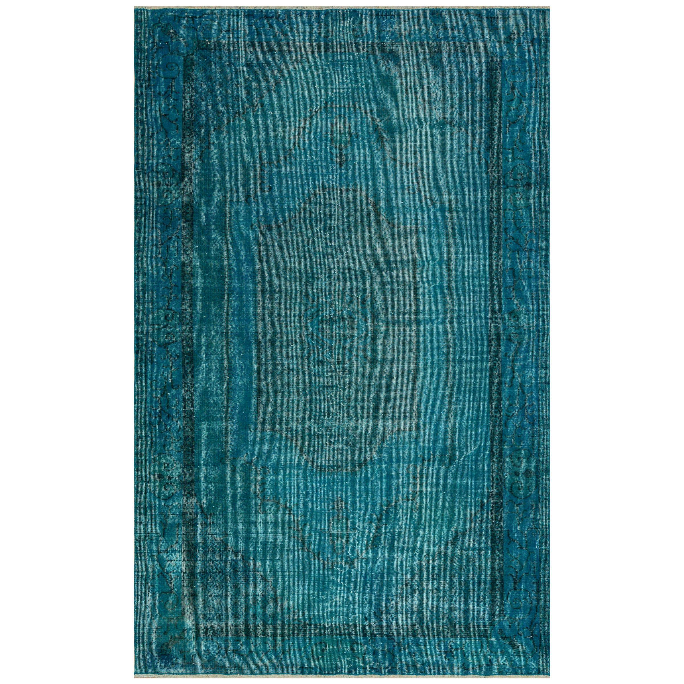 168 X 276 Anatolian Hand  Knotted Carpet Vintage Style 7225 -  Rugs - ebarza Furniture UAE | Shop Modern Furniture in Abu Dhabi & Dubai - مفروشات ايبازرا في الامارات | تسوق اثاث عصري وديكورات مميزة في دبي وابوظبي
