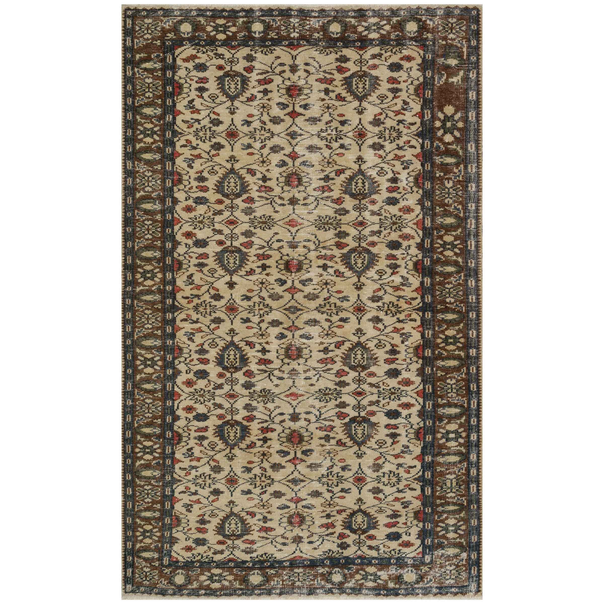170 X 271 Cm Anatolian Hand Knotted Carpet Vintage Style 8188 - Rugs - ebarza Furniture UAE | Shop Modern Furniture in Abu Dhabi & Dubai - مفروشات ايبازرا في الامارات | تسوق اثاث عصري وديكورات مميزة في دبي وابوظبي