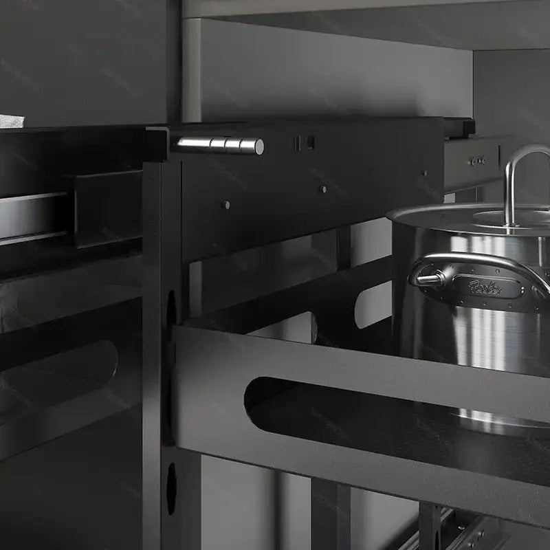 GlidePro Cabinet Pull Out Storage Organizer - Right - BK.5408 - Storage/TV Unites - ebarza Furniture UAE | Shop Modern Furniture in Abu Dhabi & Dubai - مفروشات ايبازرا في الامارات | تسوق اثاث عصري وديكورات مميزة في دبي وابوظبي