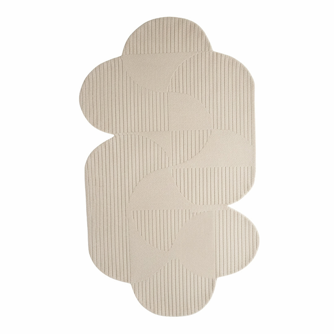 180X120 Cm KALEIDOSCOPE WOOL Beige COLOR RUG JH-22745 -  Rugs - ebarza Furniture UAE | Shop Modern Furniture in Abu Dhabi & Dubai - مفروشات ايبازرا في الامارات | تسوق اثاث عصري وديكورات مميزة في دبي وابوظبي