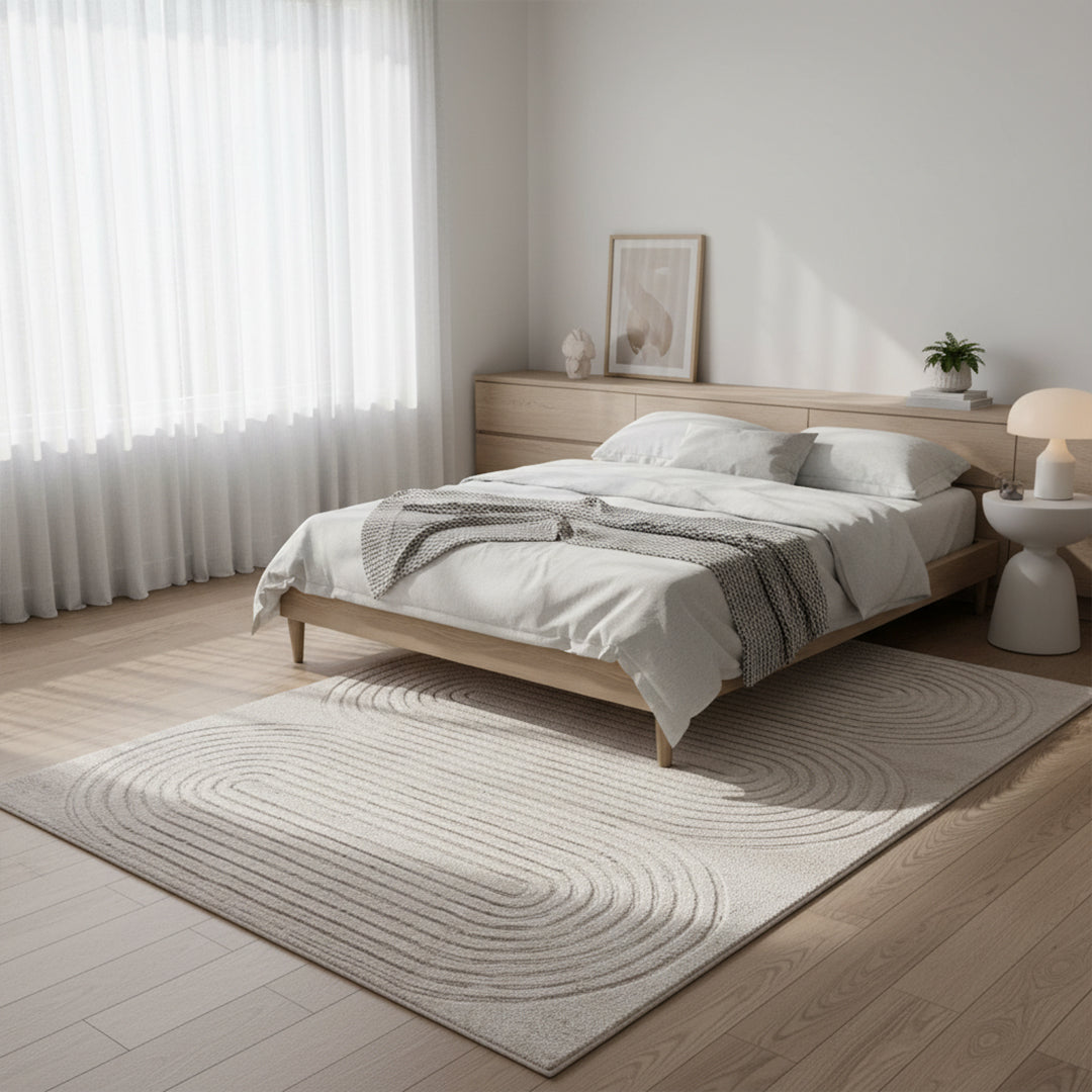 180x120 Cm Wool Beige Rug JH-22749