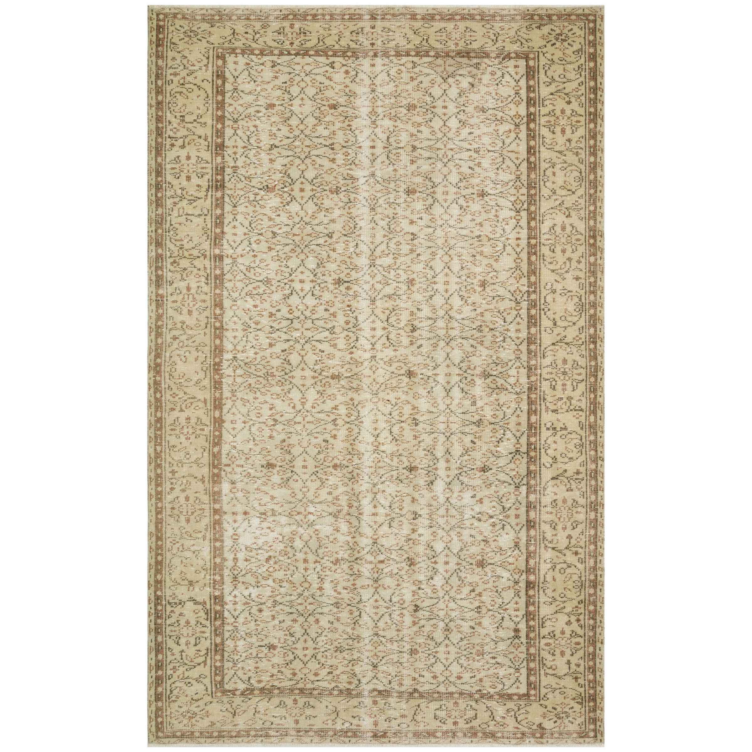 183 X 294 Cm Anatolian Hand Knotted Carpet Vintage Style 8290 - Rugs - ebarza Furniture UAE | Shop Modern Furniture in Abu Dhabi & Dubai - مفروشات ايبازرا في الامارات | تسوق اثاث عصري وديكورات مميزة في دبي وابوظبي