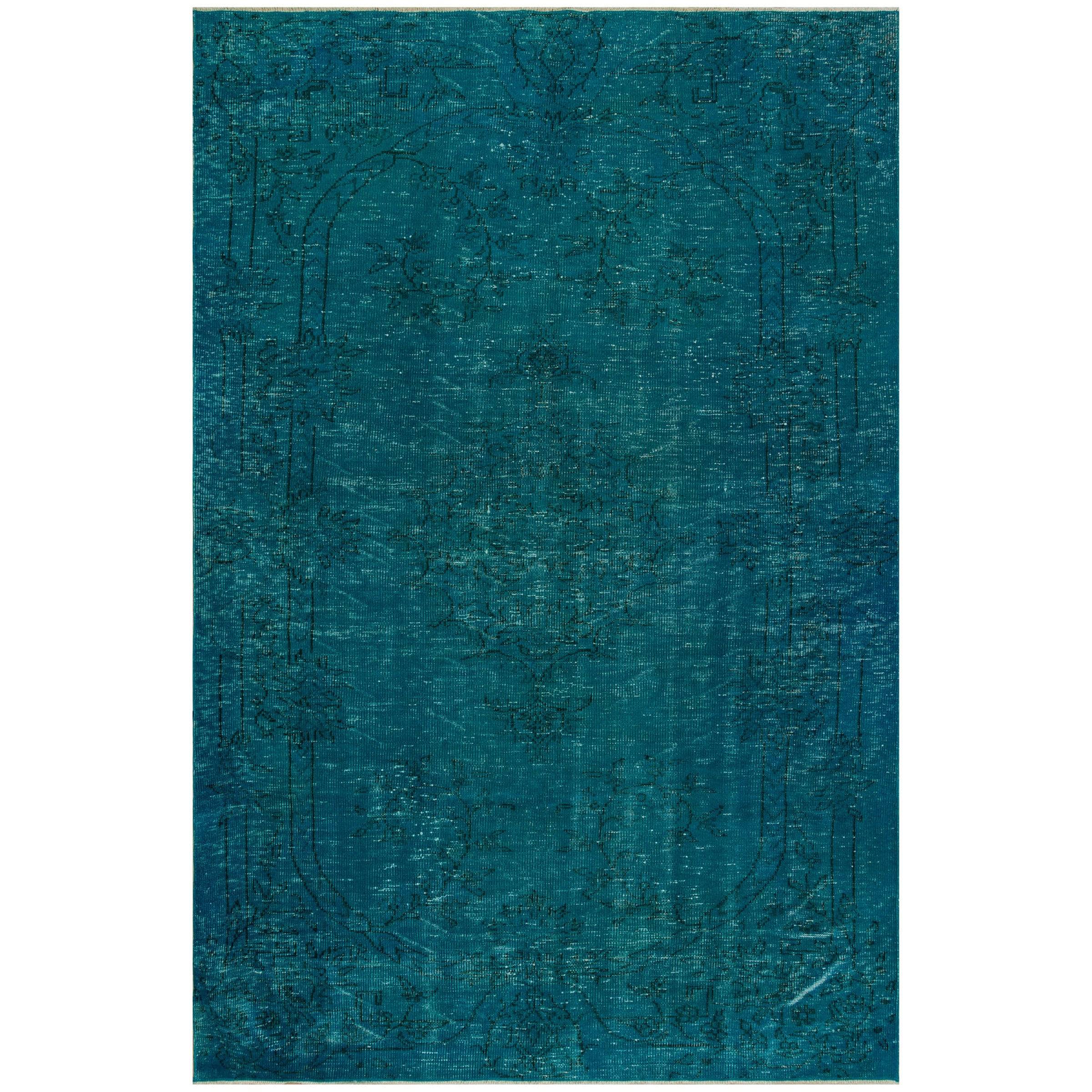 188 X 282 Anatolian Hand  Knotted Carpet Vintage Style 7423 -  Rugs - ebarza Furniture UAE | Shop Modern Furniture in Abu Dhabi & Dubai - مفروشات ايبازرا في الامارات | تسوق اثاث عصري وديكورات مميزة في دبي وابوظبي