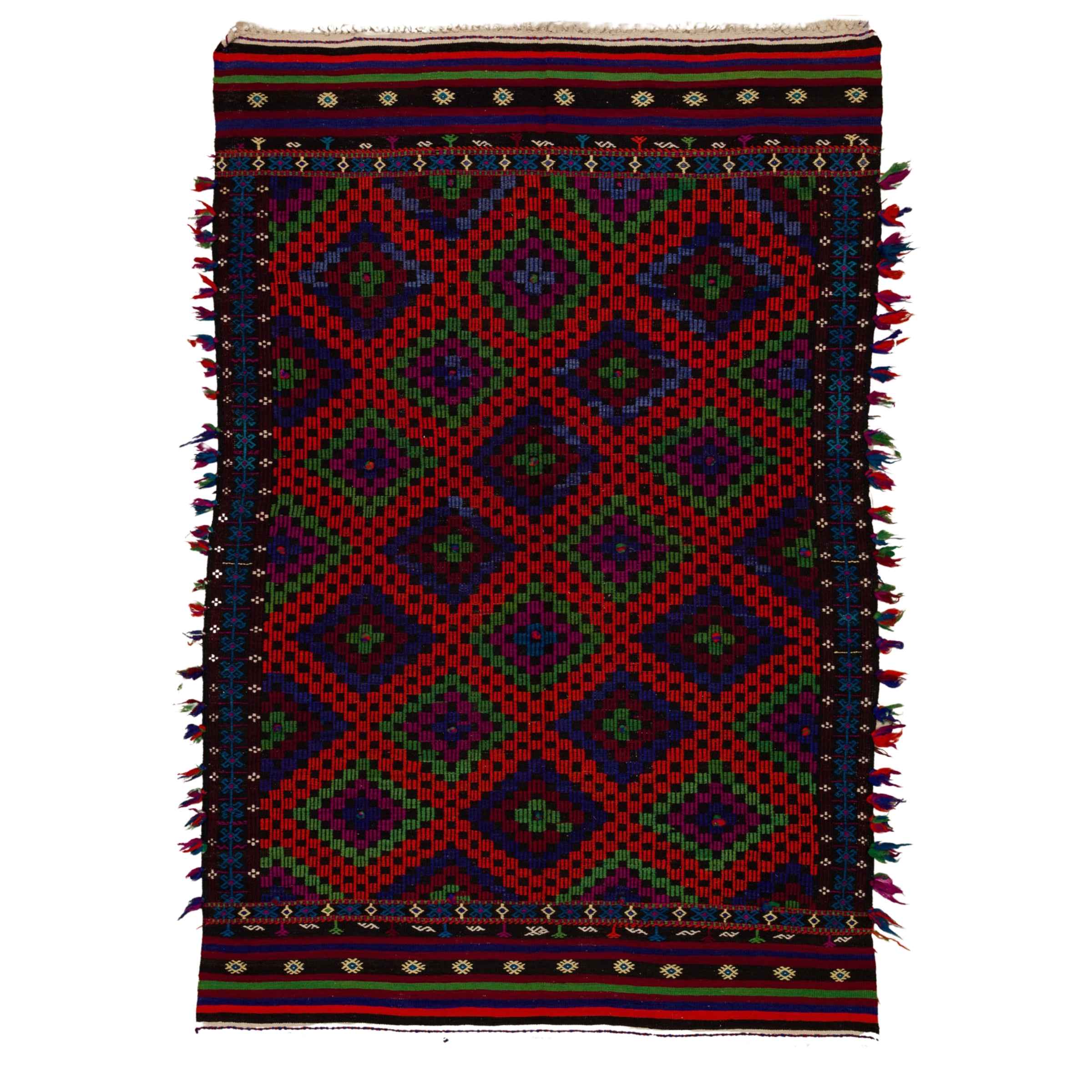 196 X 290 Cm Anatolian Hand Knotted Carpet Vintage Style 7300 -  Rugs - ebarza Furniture UAE | Shop Modern Furniture in Abu Dhabi & Dubai - مفروشات ايبازرا في الامارات | تسوق اثاث عصري وديكورات مميزة في دبي وابوظبي