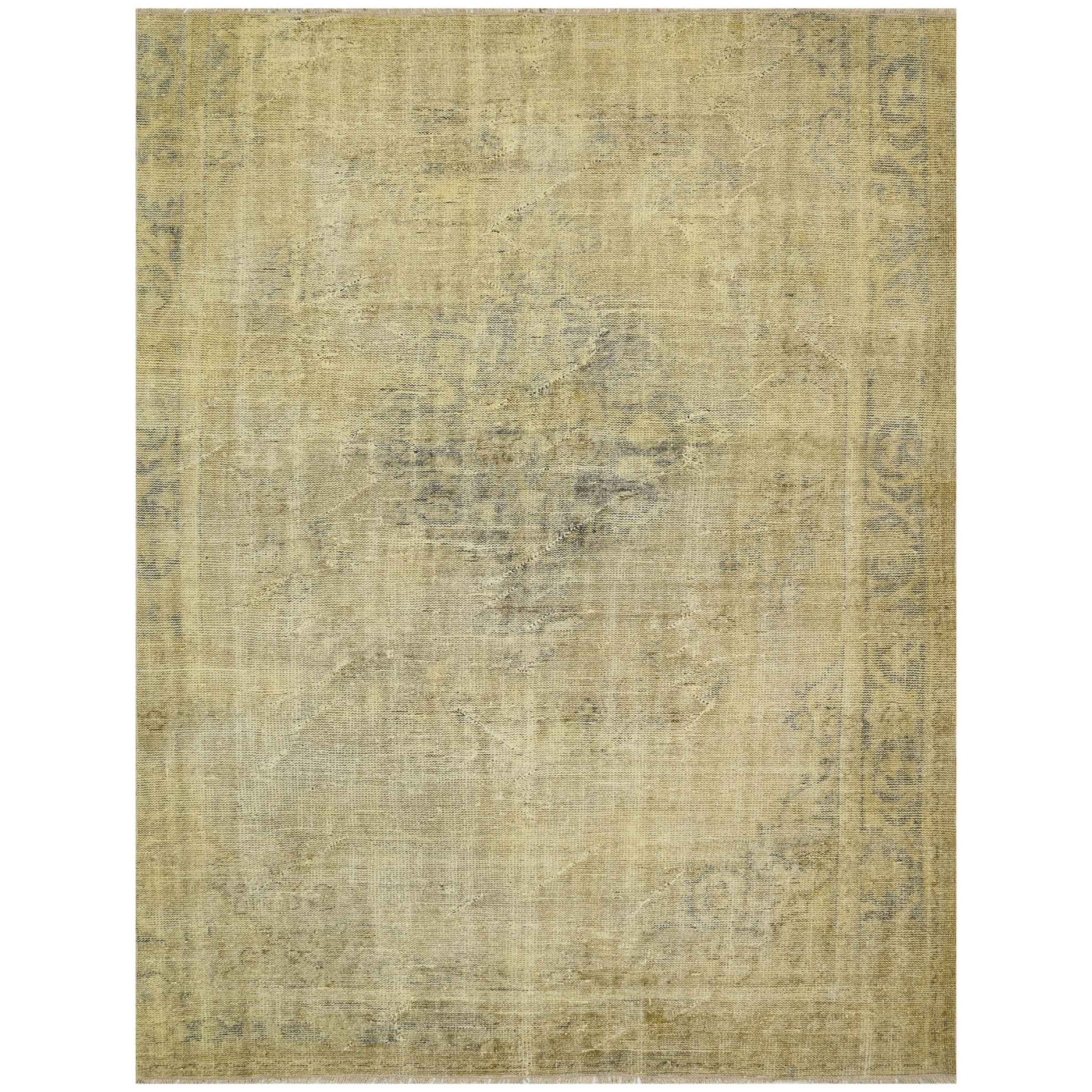 199 X 256 Cm Anatolian Hand Knotted Carpet Vintage Style 8250 - Rugs - ebarza Furniture UAE | Shop Modern Furniture in Abu Dhabi & Dubai - مفروشات ايبازرا في الامارات | تسوق اثاث عصري وديكورات مميزة في دبي وابوظبي