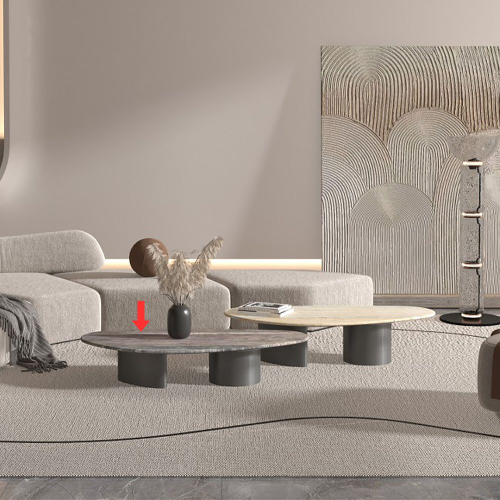 Pre-order 90 Days Delivery Ephesus Travertine Coffee Table - EB03CT - Coffee Tables - ebarza Furniture UAE | Shop Modern Furniture in Abu Dhabi & Dubai - مفروشات ايبازرا في الامارات | تسوق اثاث عصري وديكورات مميزة في دبي وابوظبي