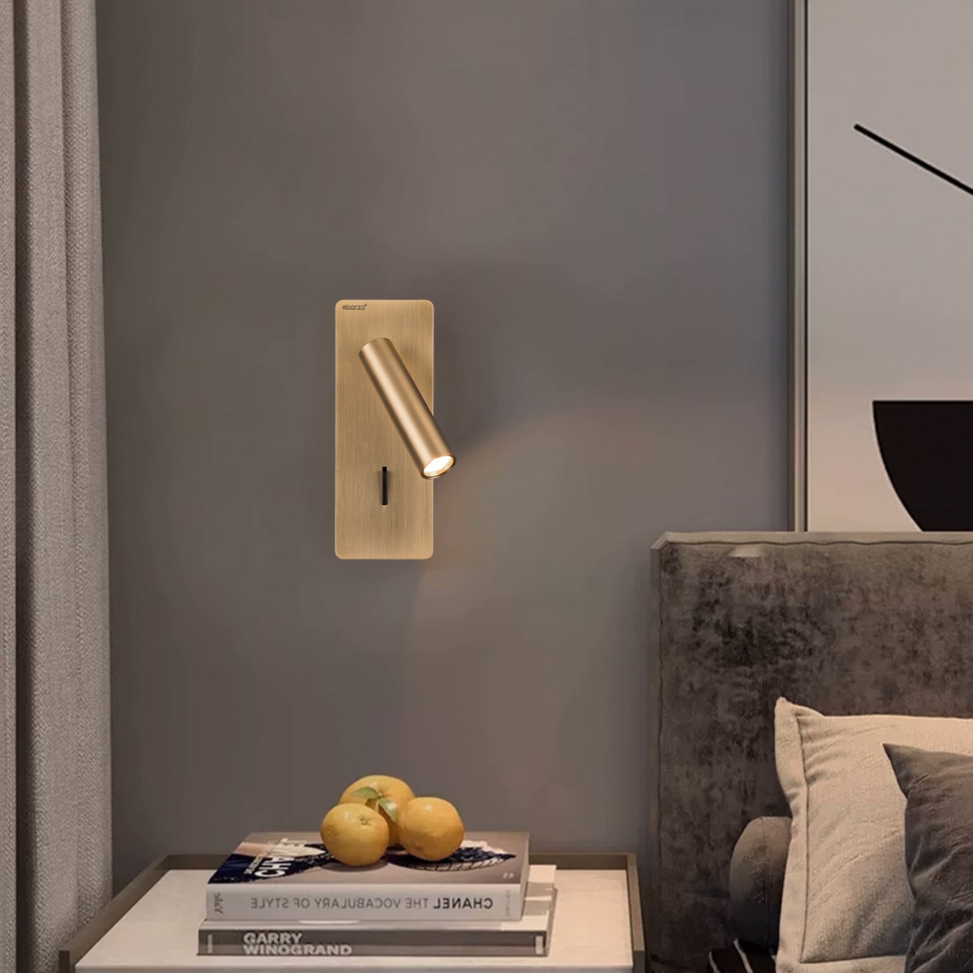 Pre-order for 75 days delivery - Gemini Hotel Style Headboard/ Wall Reading Lamp Gemini-WL (UB)-23-BR - Wall Lamps - ebarza Furniture UAE | Shop Modern Furniture in Abu Dhabi & Dubai - مفروشات ايبازرا في الامارات | تسوق اثاث عصري وديكورات مميزة في دبي وابوظبي