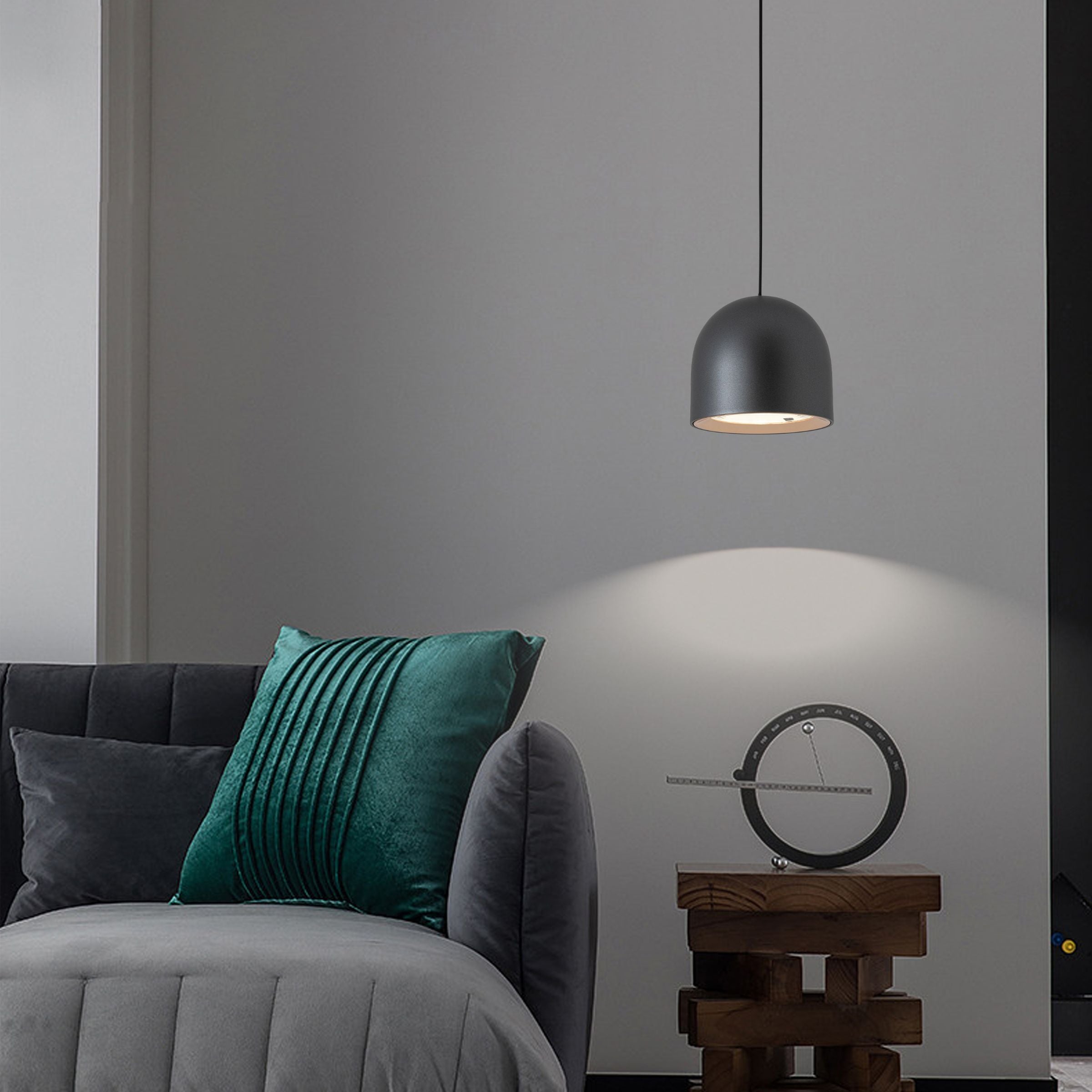 Pendant Lamp Black YND-27B - Smart Track Lighting - ebarza Furniture UAE | Shop Modern Furniture in Abu Dhabi & Dubai - مفروشات ايبازرا في الامارات | تسوق اثاث عصري وديكورات مميزة في دبي وابوظبي