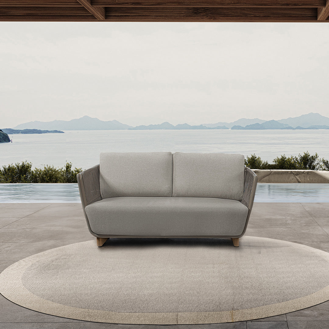 Pre-order 35 Days Delivery Marrakech Outdoor 2-Seater Sofa - AC5879A11RAT/AC5879A11ROP - Sofas - ebarza Furniture UAE | Shop Modern Furniture in Abu Dhabi & Dubai - مفروشات ايبازرا في الامارات | تسوق اثاث عصري وديكورات مميزة في دبي وابوظبي