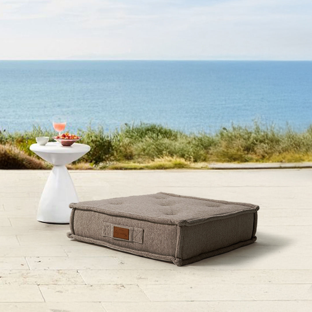 La Concha Pouf with Compressed Foam - 333-CF-Brown - Poufs - ebarza Furniture UAE | Shop Modern Furniture in Abu Dhabi & Dubai - مفروشات ايبازرا في الامارات | تسوق اثاث عصري وديكورات مميزة في دبي وابوظبي