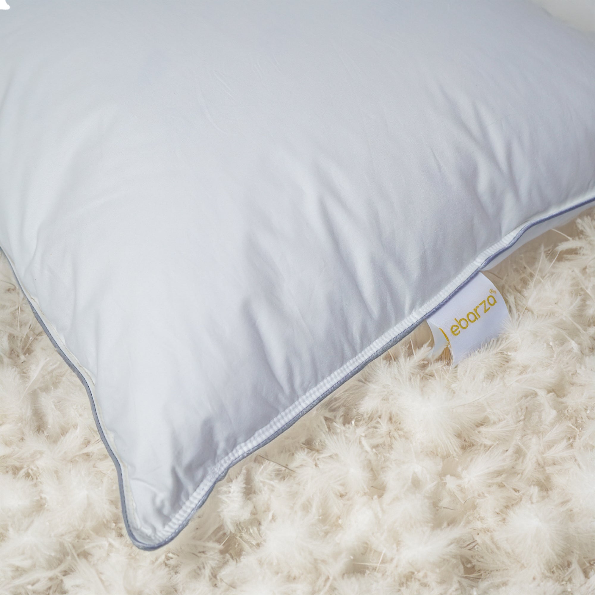 50X70 Down Feather Pillow 010205571 - Bedding - ebarza Furniture UAE | Shop Modern Furniture in Abu Dhabi & Dubai - مفروشات ايبازرا في الامارات | تسوق اثاث عصري وديكورات مميزة في دبي وابوظبي