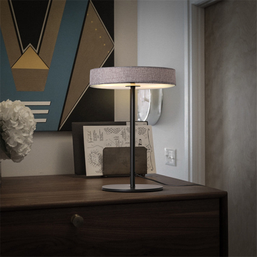 Crescent LED 45x30 Aluminum Fabric Table lamp Crescent-TL-02FL - Desk\table Lamps - ebarza Furniture UAE | Shop Modern Furniture in Abu Dhabi & Dubai - مفروشات ايبازرا في الامارات | تسوق اثاث عصري وديكورات مميزة في دبي وابوظبي