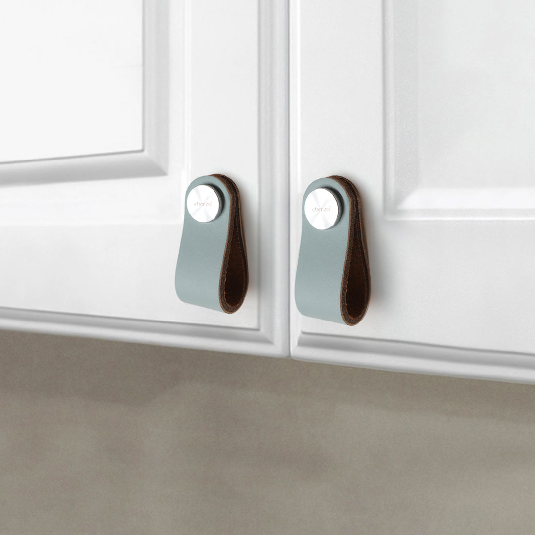 Cowhide Layer & SS Button Knob - 588-Knob-2 - Door Handles - ebarza Furniture UAE | Shop Modern Furniture in Abu Dhabi & Dubai - مفروشات ايبازرا في الامارات | تسوق اثاث عصري وديكورات مميزة في دبي وابوظبي