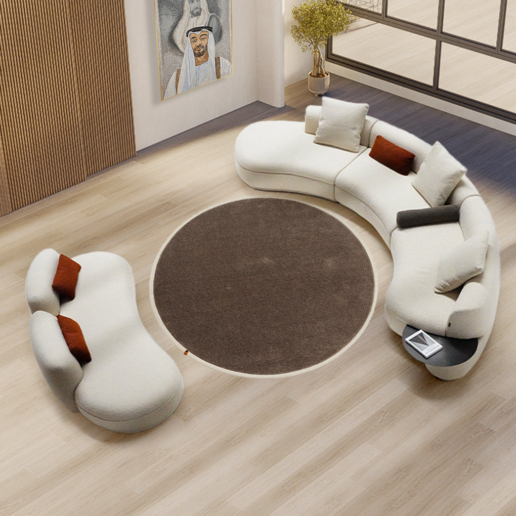 TEDDY Curved Sofa SF082 - Sofas - ebarza Furniture UAE | Shop Modern Furniture in Abu Dhabi & Dubai - مفروشات ايبازرا في الامارات | تسوق اثاث عصري وديكورات مميزة في دبي وابوظبي