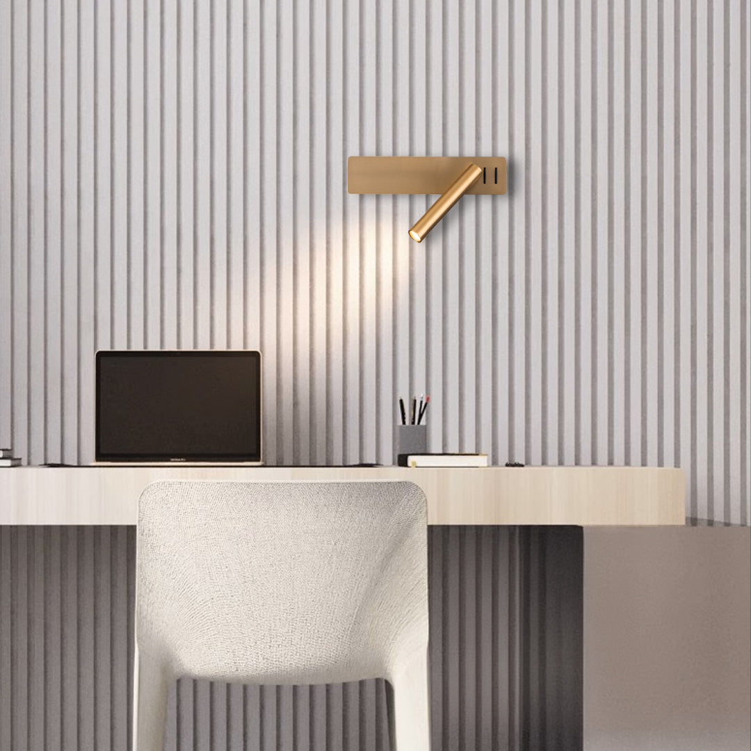 Seed Hotel Style Headboard/ Wall Reading Lamp Seed-WL 23-BR - Wall Lamps - ebarza Furniture UAE | Shop Modern Furniture in Abu Dhabi & Dubai - مفروشات ايبازرا في الامارات | تسوق اثاث عصري وديكورات مميزة في دبي وابوظبي