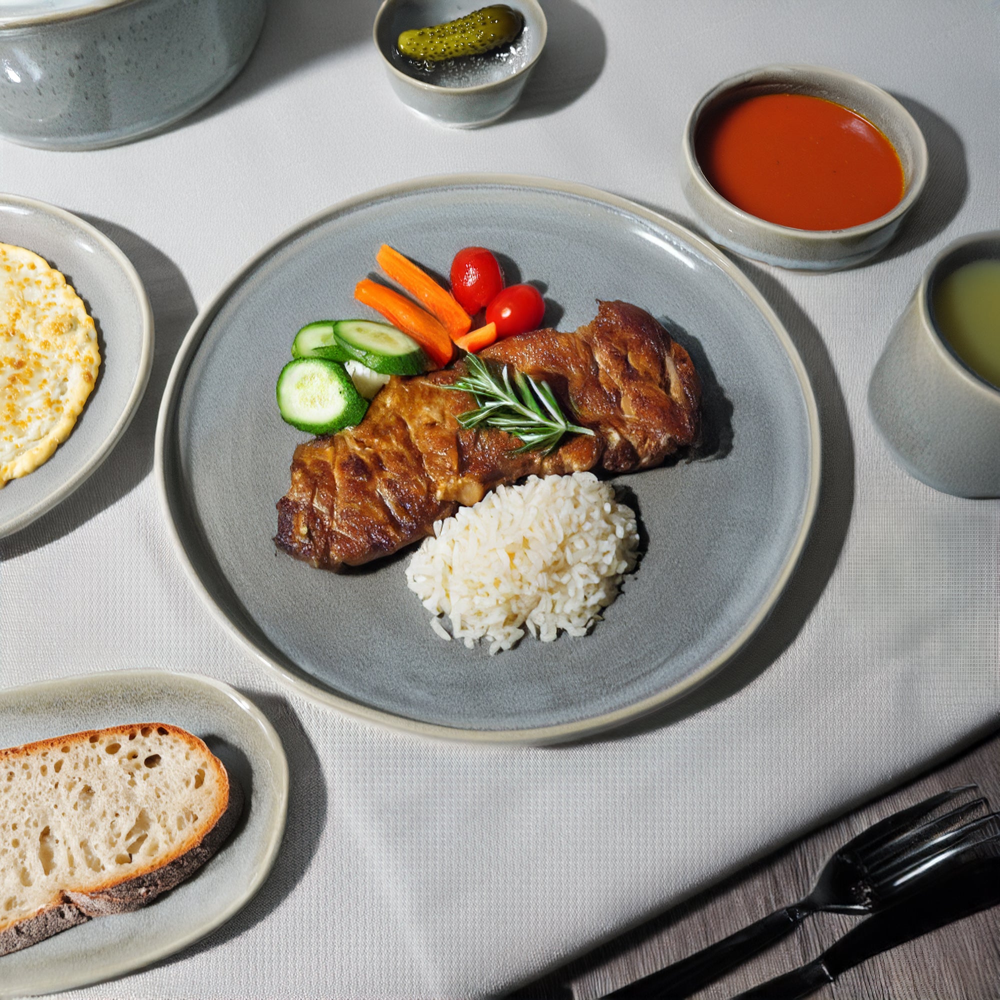 Passifoy Dinner Plate HZ2465-S - Plates - ebarza Furniture UAE | Shop Modern Furniture in Abu Dhabi & Dubai - مفروشات ايبازرا في الامارات | تسوق اثاث عصري وديكورات مميزة في دبي وابوظبي