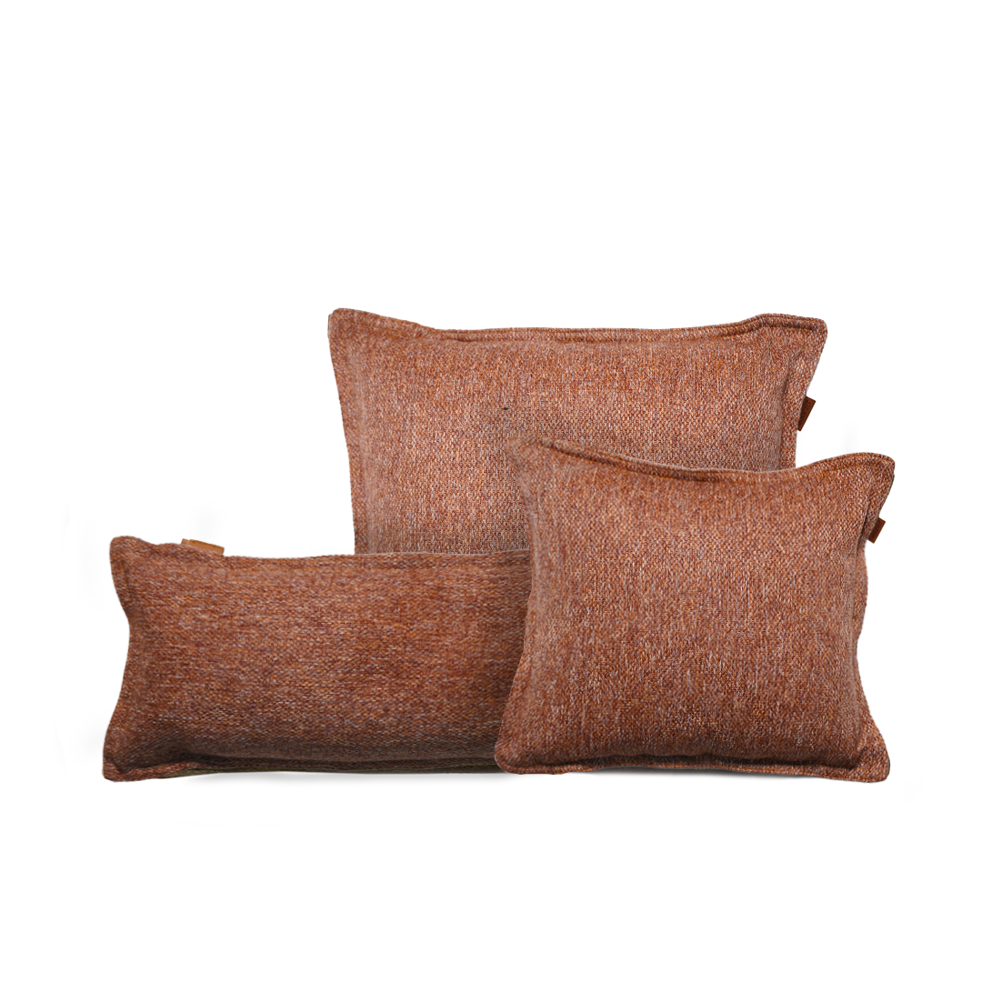 60*60 PILLOW With Zipper - Concha205-Orange - Cushions - ebarza Furniture UAE | Shop Modern Furniture in Abu Dhabi & Dubai - مفروشات ايبازرا في الامارات | تسوق اثاث عصري وديكورات مميزة في دبي وابوظبي