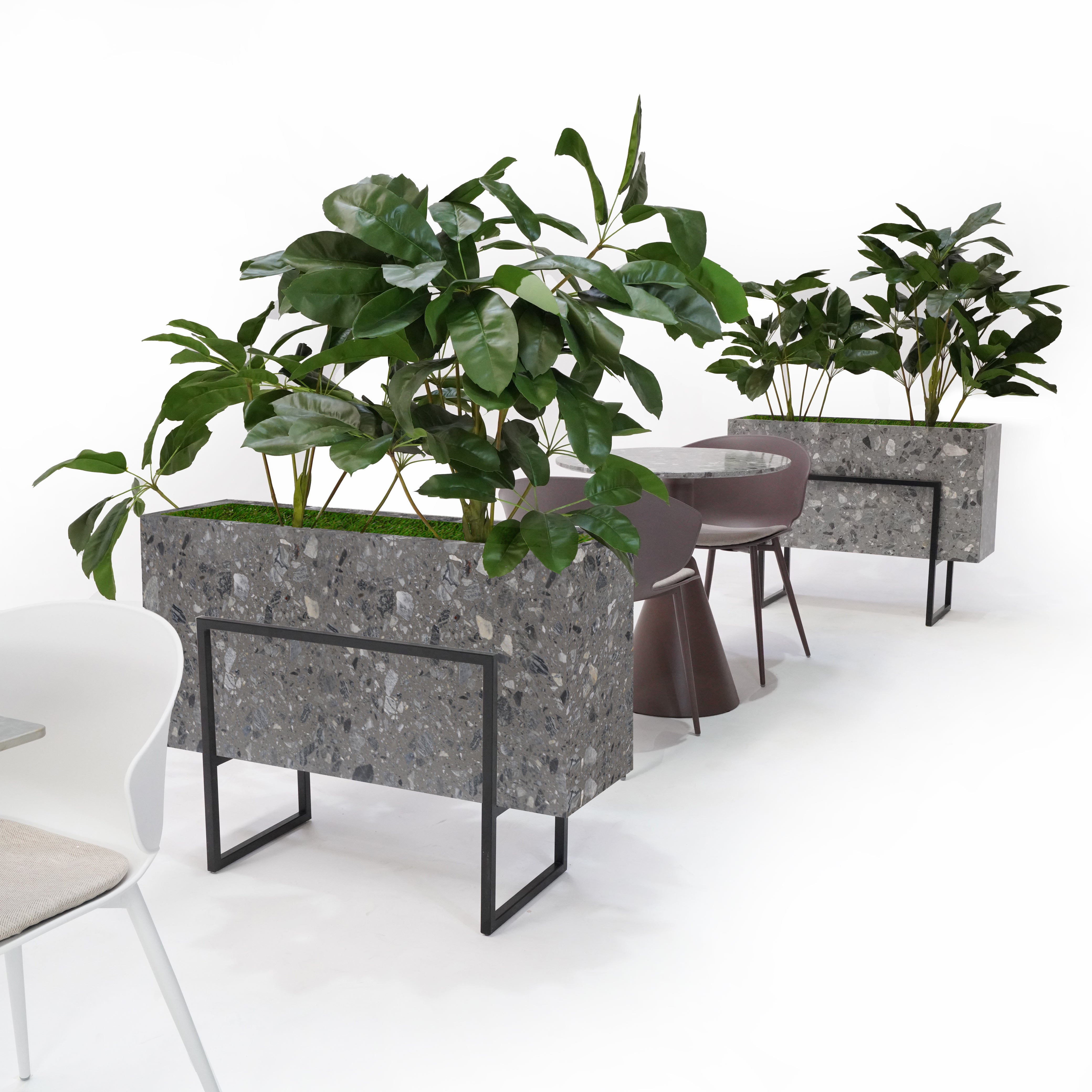 Terrazzo Planter Box 309-N0370 - Planter Boxes - ebarza Furniture UAE | Shop Modern Furniture in Abu Dhabi & Dubai - مفروشات ايبازرا في الامارات | تسوق اثاث عصري وديكورات مميزة في دبي وابوظبي