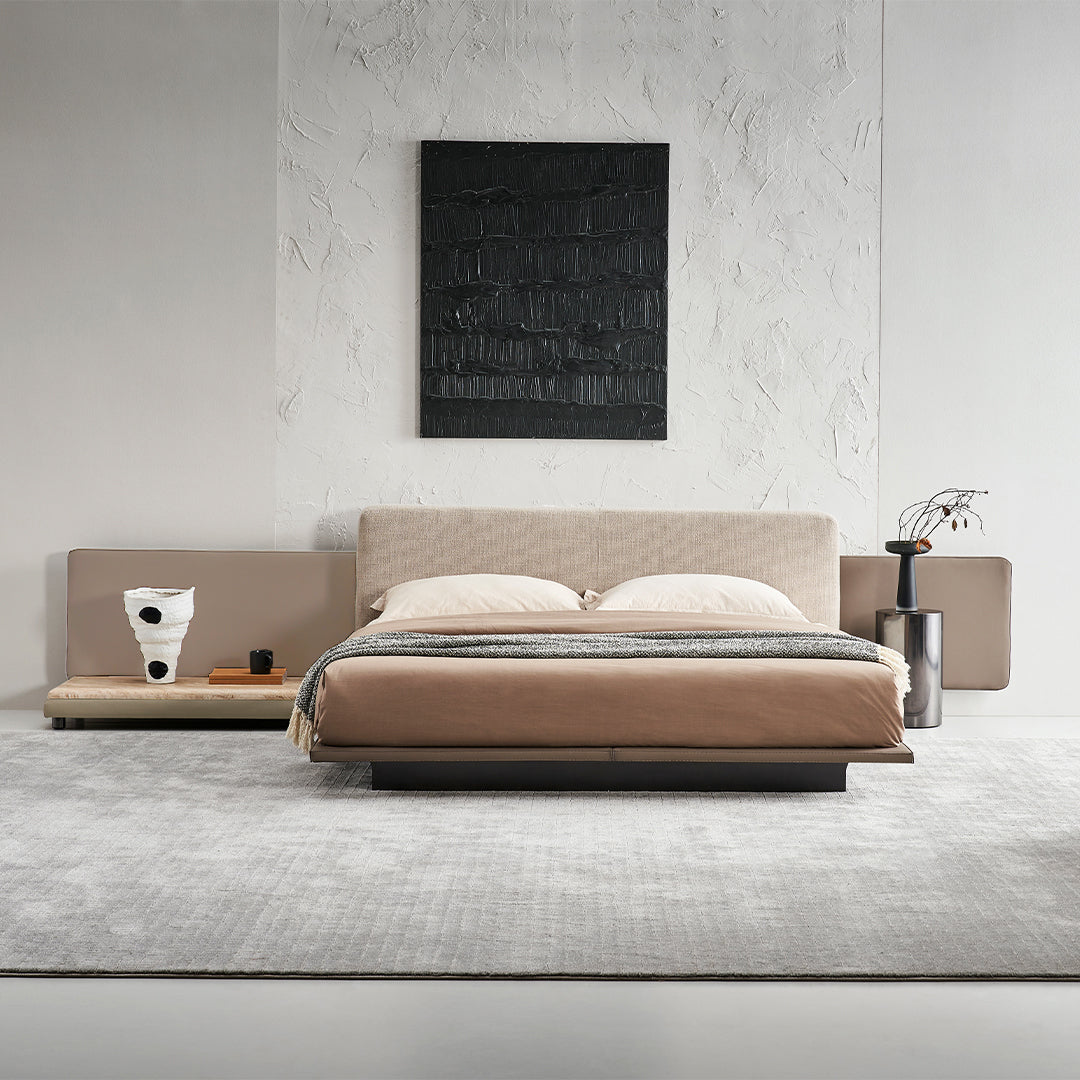 Pre-order 25 Days Delivery Avenor Suspended King Size Bedstead - SF091 -  Bedsteads - ebarza Furniture UAE | Shop Modern Furniture in Abu Dhabi & Dubai - مفروشات ايبازرا في الامارات | تسوق اثاث عصري وديكورات مميزة في دبي وابوظبي