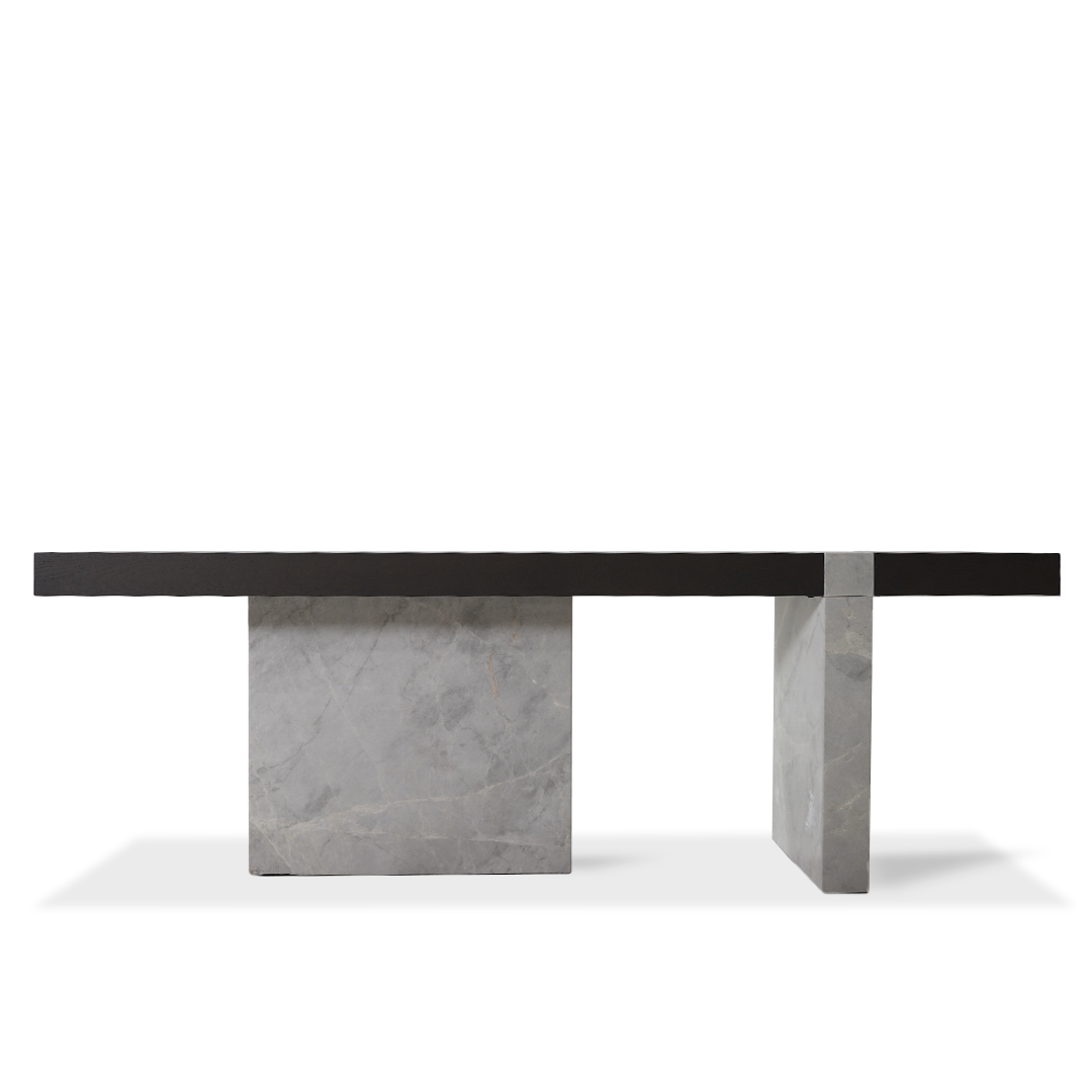 New Smoky Base Grey Marble Console JK-W011 - Consoles - ebarza Furniture UAE | Shop Modern Furniture in Abu Dhabi & Dubai - مفروشات ايبازرا في الامارات | تسوق اثاث عصري وديكورات مميزة في دبي وابوظبي