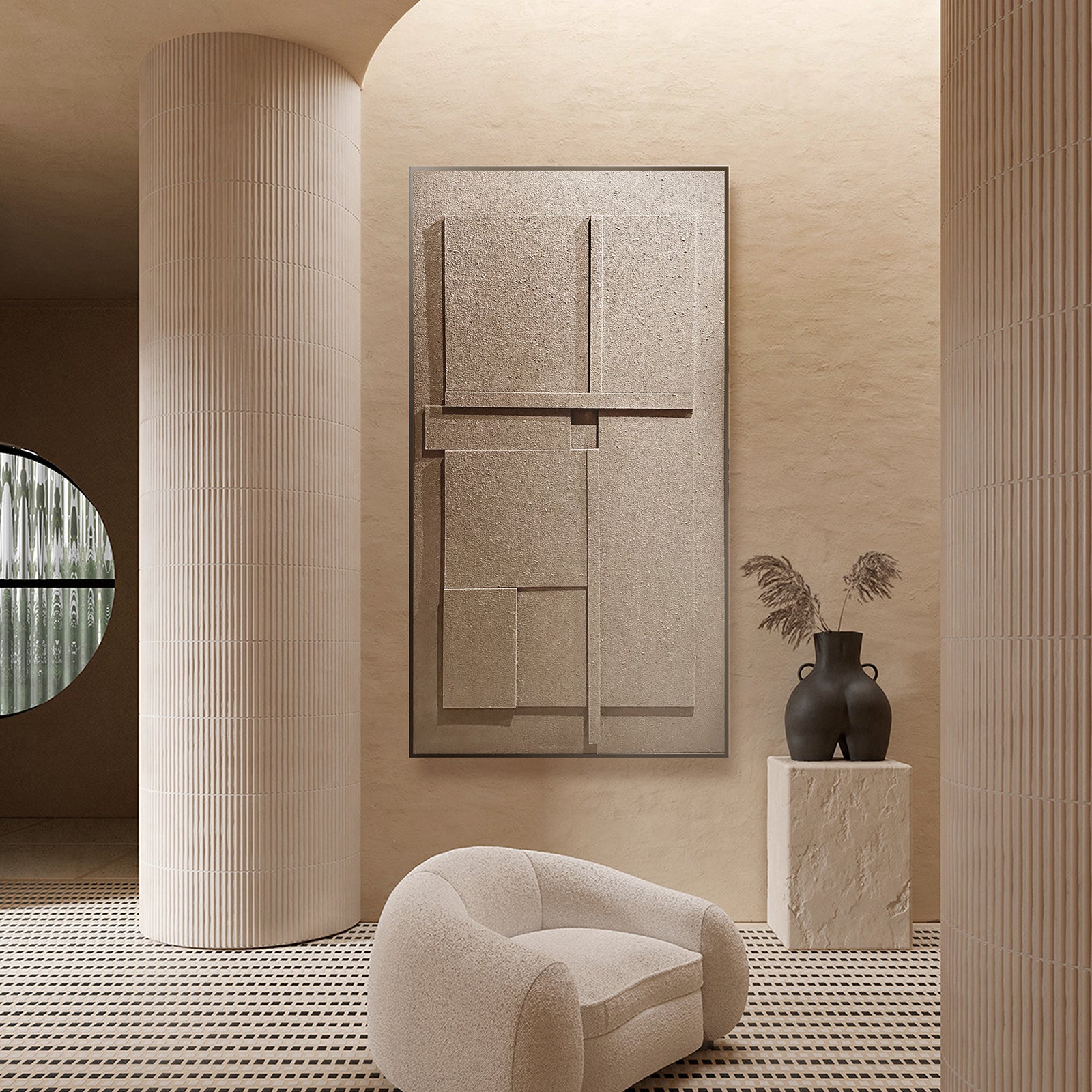 Timeless Icons Wood carving Painting SOASAMPLE003-A-80x160 - Paintings - ebarza Furniture UAE | Shop Modern Furniture in Abu Dhabi & Dubai - مفروشات ايبازرا في الامارات | تسوق اثاث عصري وديكورات مميزة في دبي وابوظبي