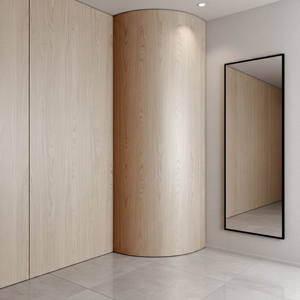 122*320cm WPC DECORATION WALL PANEL BB STICHING+FILM FOLDING  COLOUR :Brown Oak BP-106Y