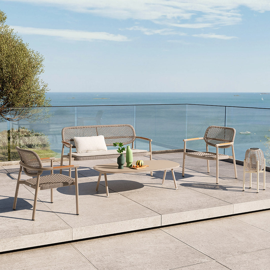 Pre-order 25 Days Delivery Lunra 2-SEATER SOFA With ROPE AC2004B11ROP - Outdoor Sofas - ebarza Furniture UAE | Shop Modern Furniture in Abu Dhabi & Dubai - مفروشات ايبازرا في الامارات | تسوق اثاث عصري وديكورات مميزة في دبي وابوظبي