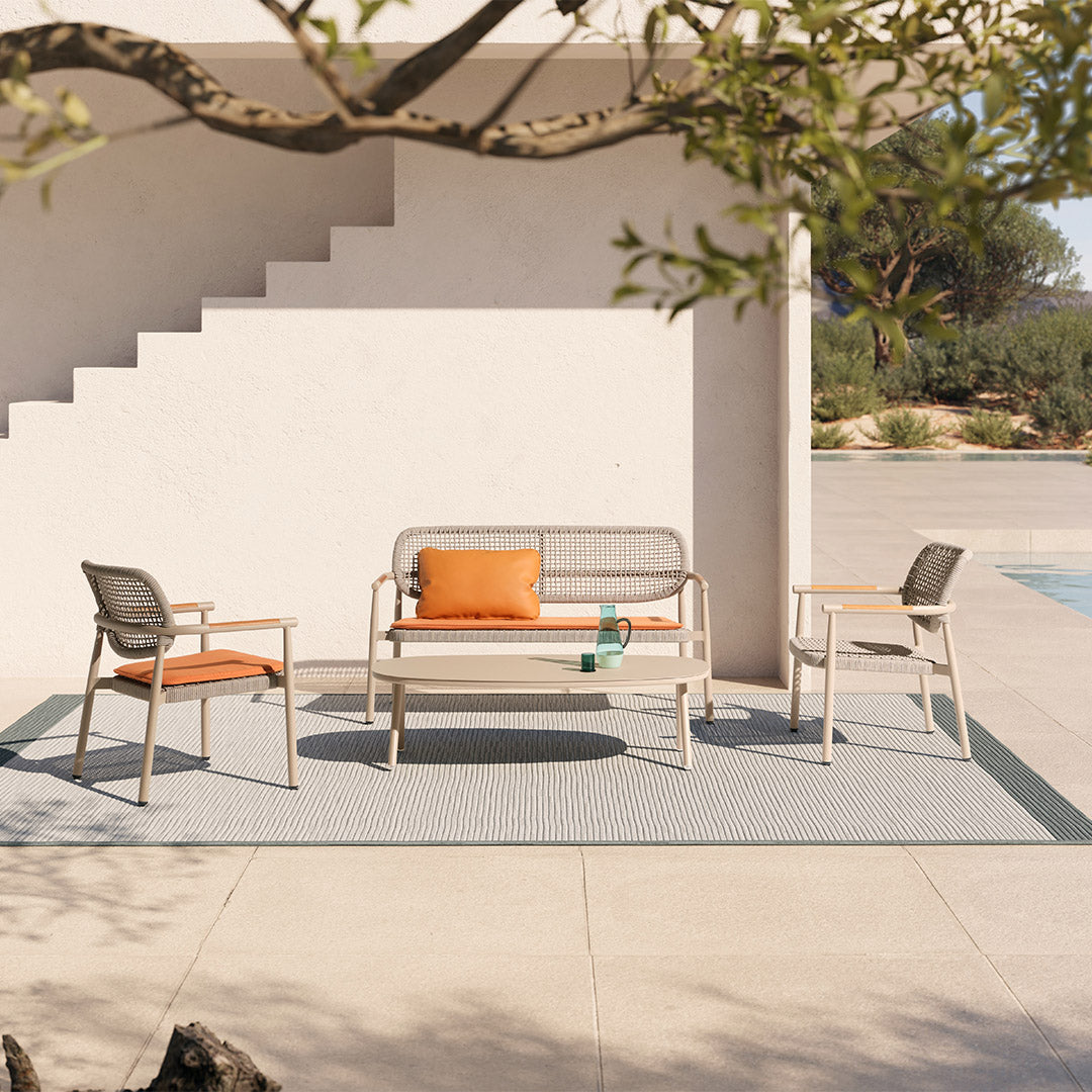 Pre-order 25 Days Delivery Lunra 2-SEATER SOFA With ROPE AC2004B11ROP - Outdoor Sofas - ebarza Furniture UAE | Shop Modern Furniture in Abu Dhabi & Dubai - مفروشات ايبازرا في الامارات | تسوق اثاث عصري وديكورات مميزة في دبي وابوظبي